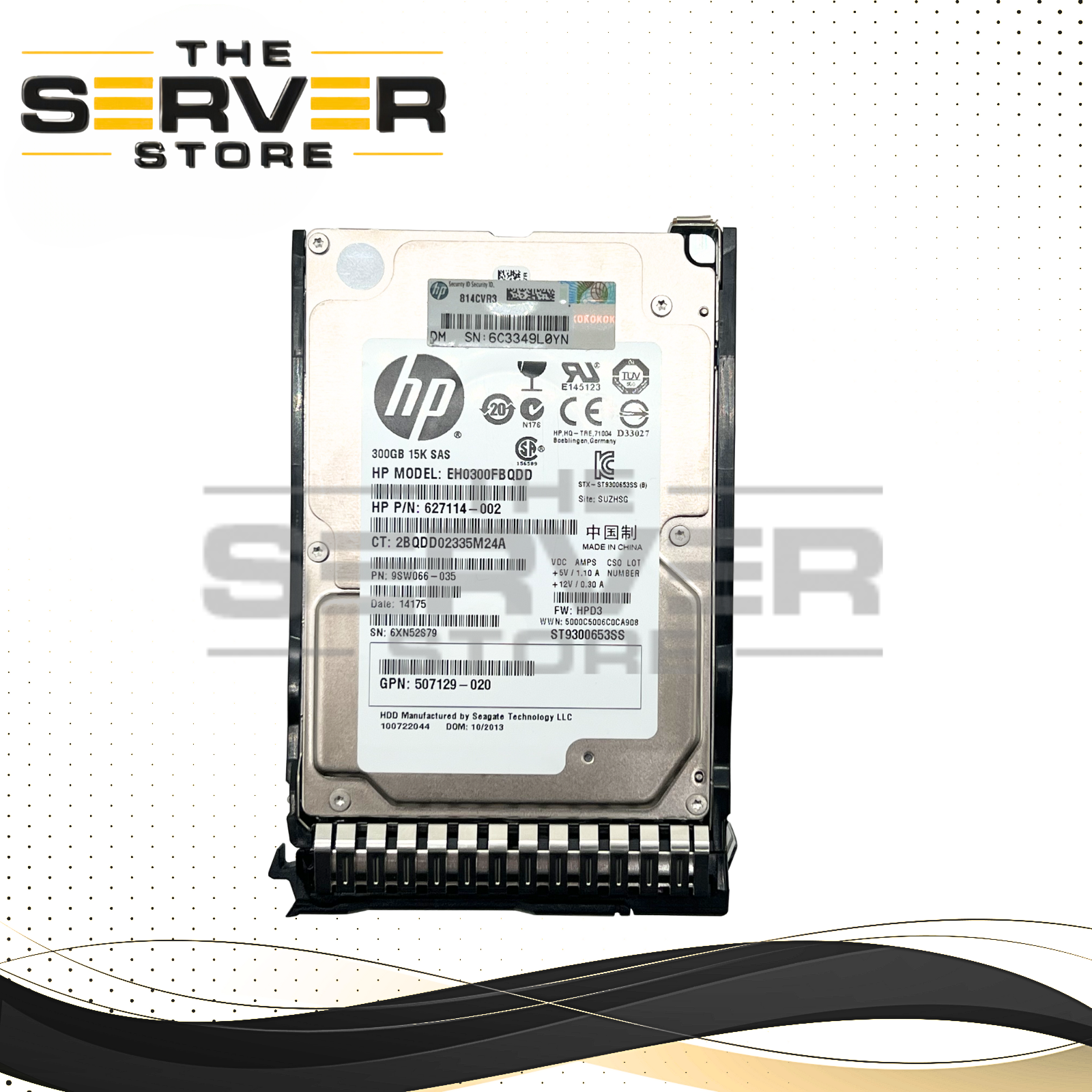 HPE 300GB SAS 6G 15K RPM SFF SC 2.5'" Hard Drive 653960-001 652612-B21