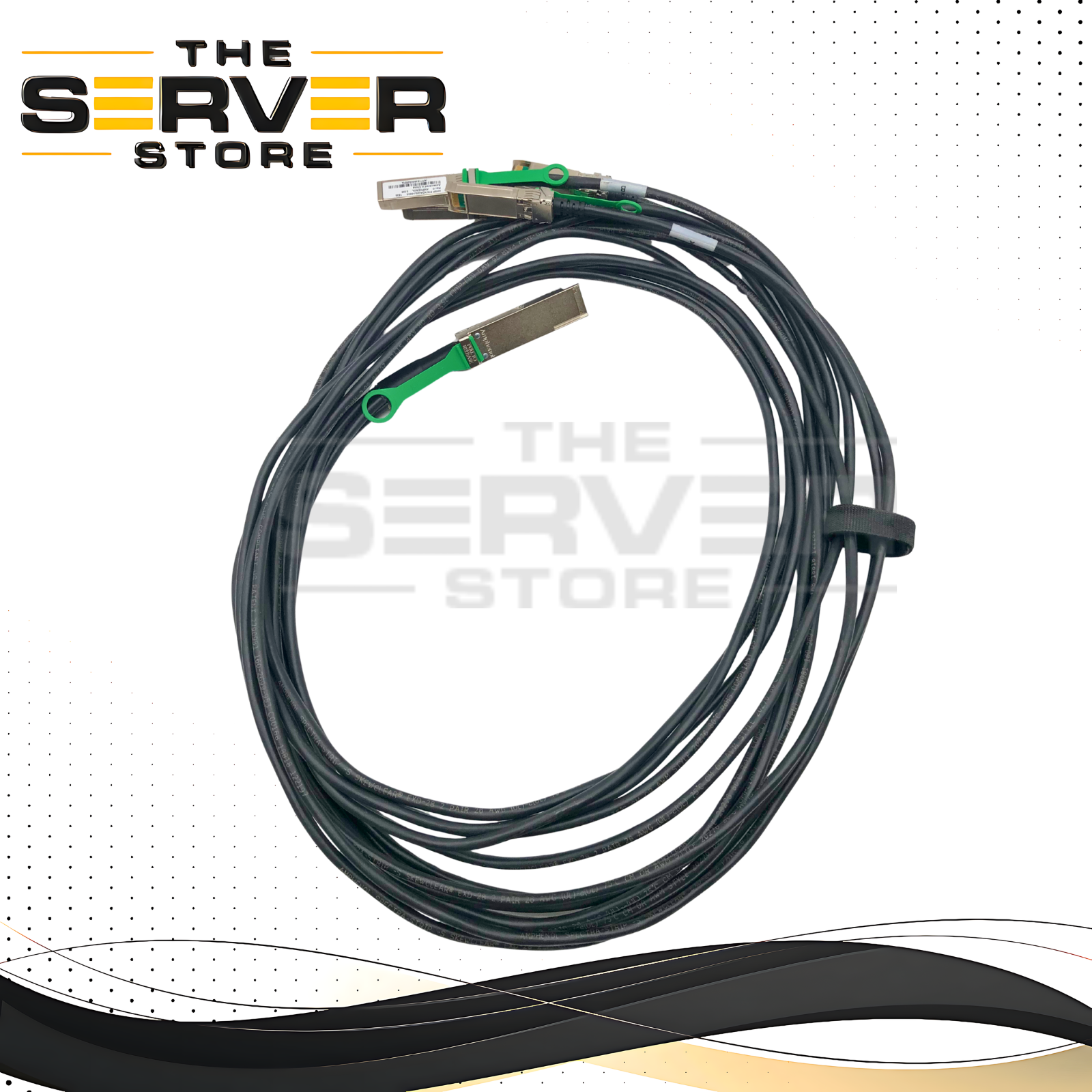 Amphenol 3m 100GB QSFP+ to 4x SFP+ 100GbE to 4x25GbE DAC Splitter NDAQGJ-0003