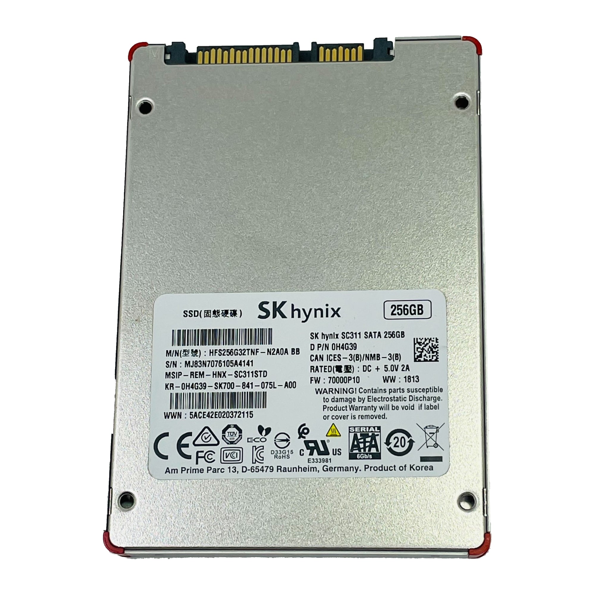 Dell 256GB SATA 6Gb/s 2.5'' SSD Solid State Drive (H4G39)