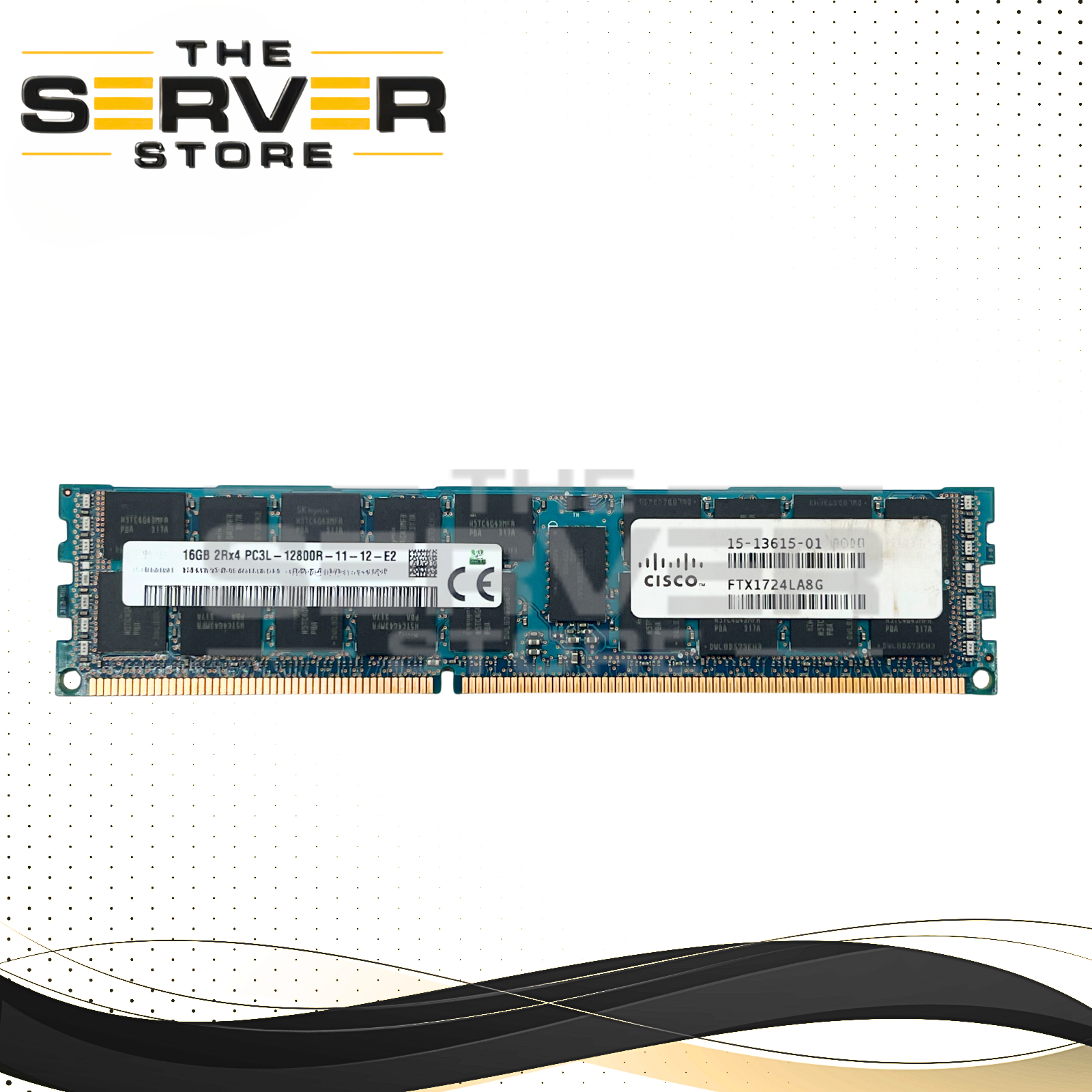 Cisco 16GB 2Rx4 DDR3-1600 PC3-12800 ECC Registered Memory 15-13615-02 UCS-MR-1X162RY-A