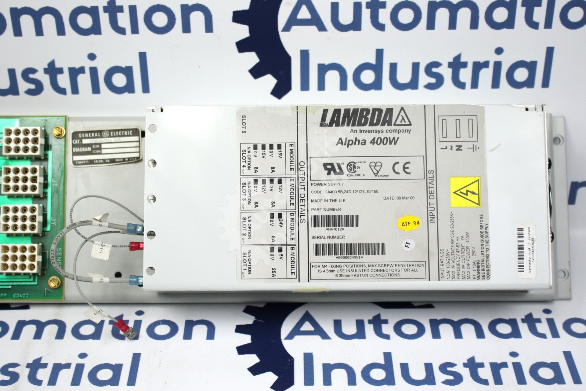 173C8427CAG05 by General Electric with DS3800XTFP1E1C Load Commutated Inverter
