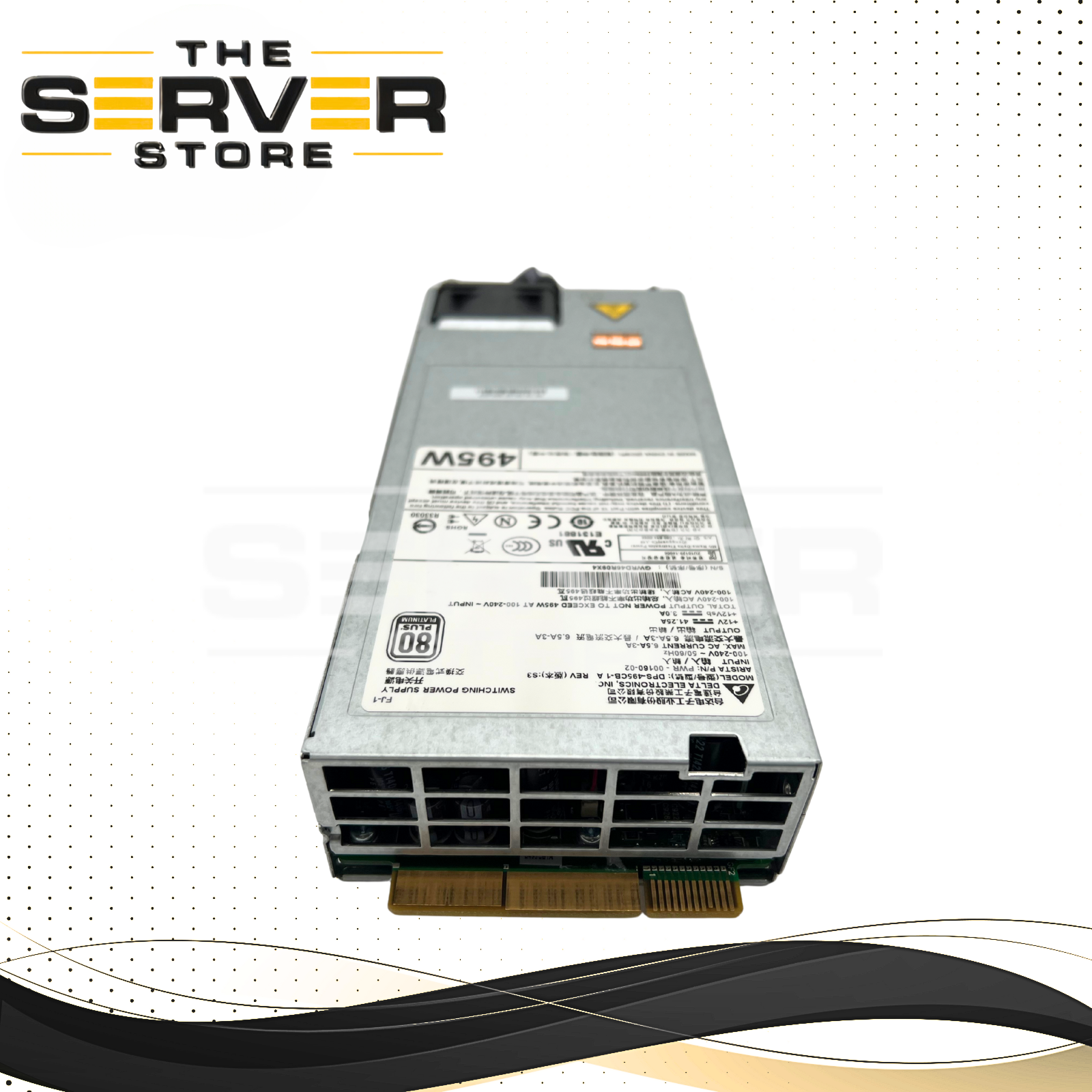 Delta Arista 7050TX-64 Switching Power Supply 495w 80 Plus Platinum PWR-500AC-R