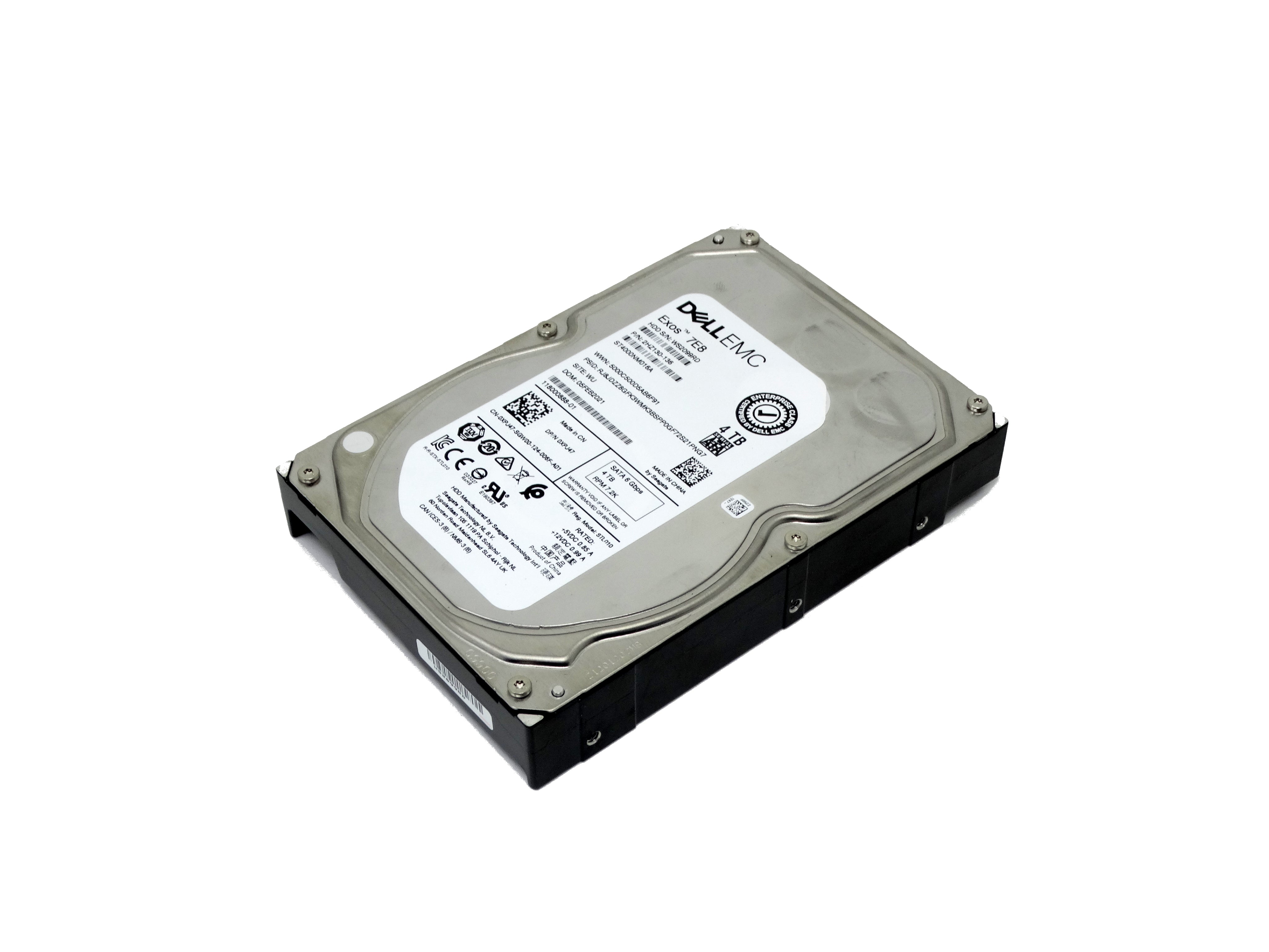DELL 4TB 7.2K 6Gbps SATA 3.5'' Hard Drive HDD (XPJ47)