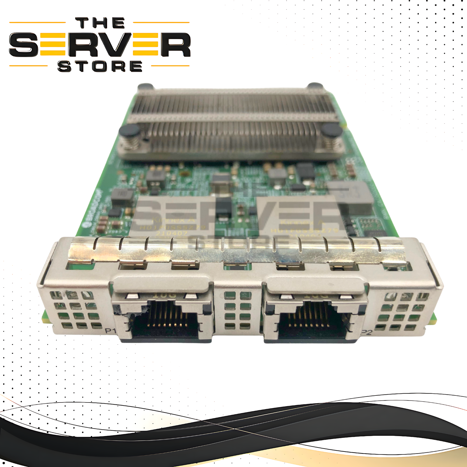 Dell Broadcom 57416 Dual Port 10 Gigabit Ethernet (10GbE) RJ-45 OCP 3.0 Network Card. P/N: T6HR8, 0T6HR8.
