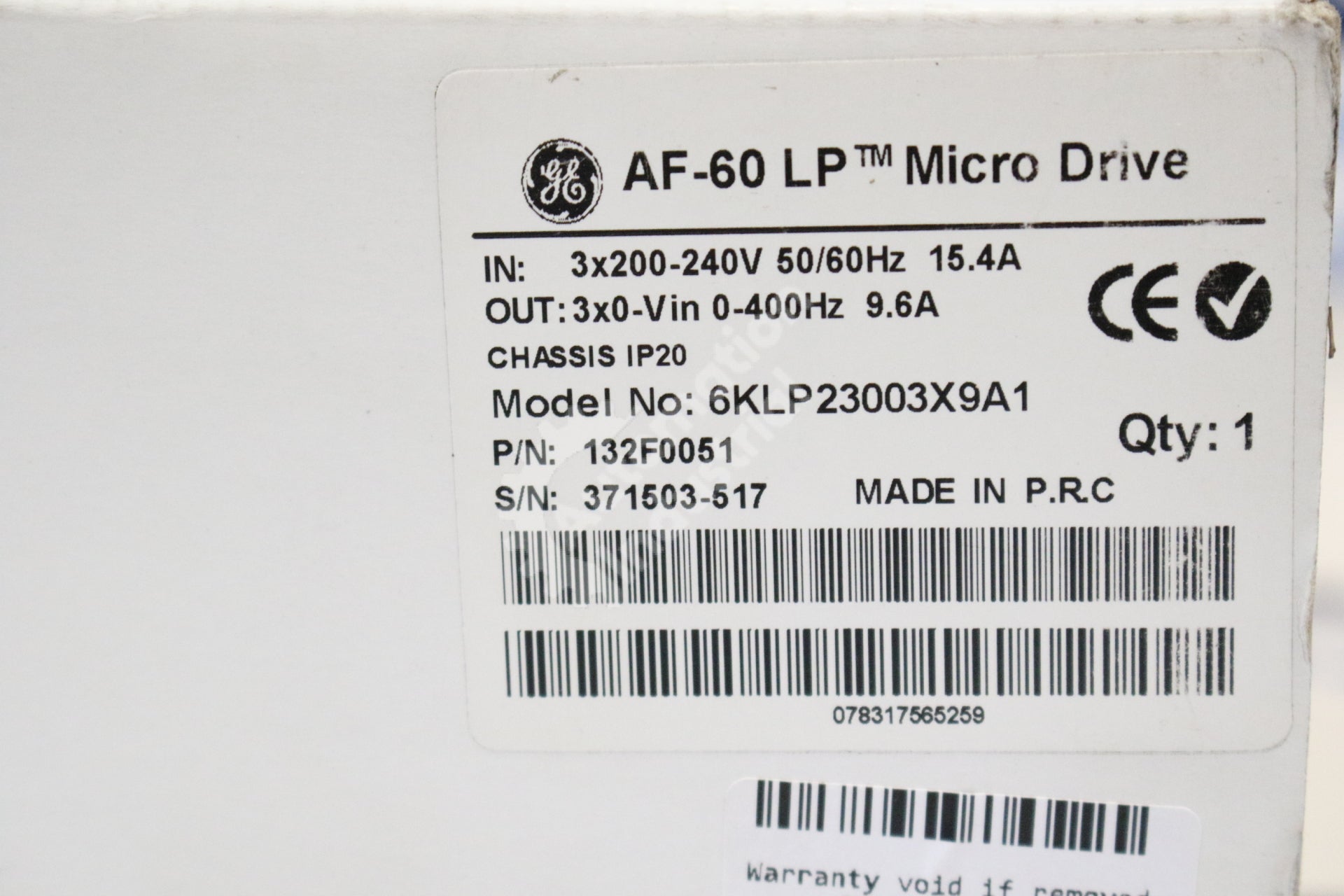 General Electric 6KLP23003X9A1 LP MICRO DRIVE NEW
