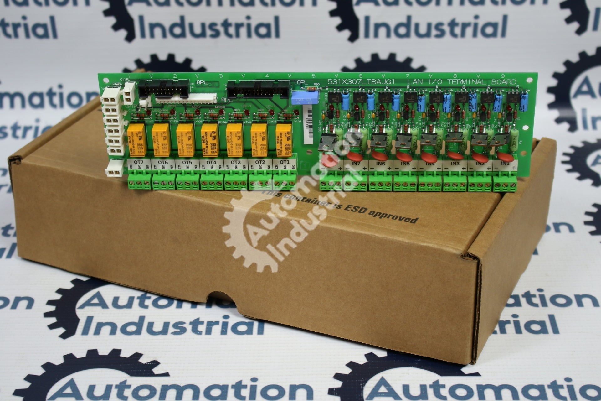 GE General Electric 531X307LTNAJG1 F31X307LTBA LAN I/O Terminal Board OPEN BOX