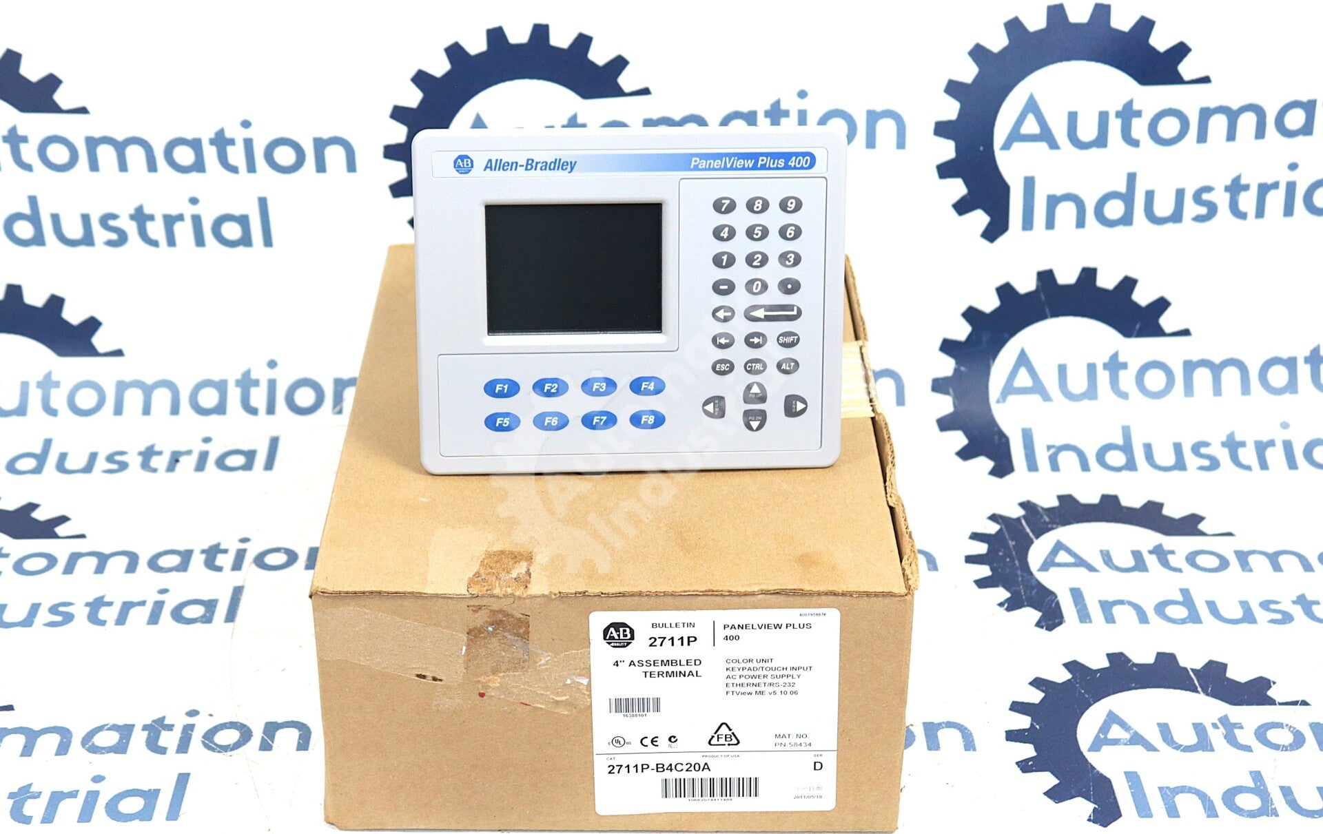 2711P-B4C20A By Allen Bradley 3.5In 240VAC Color Display Operator Interface NSFP