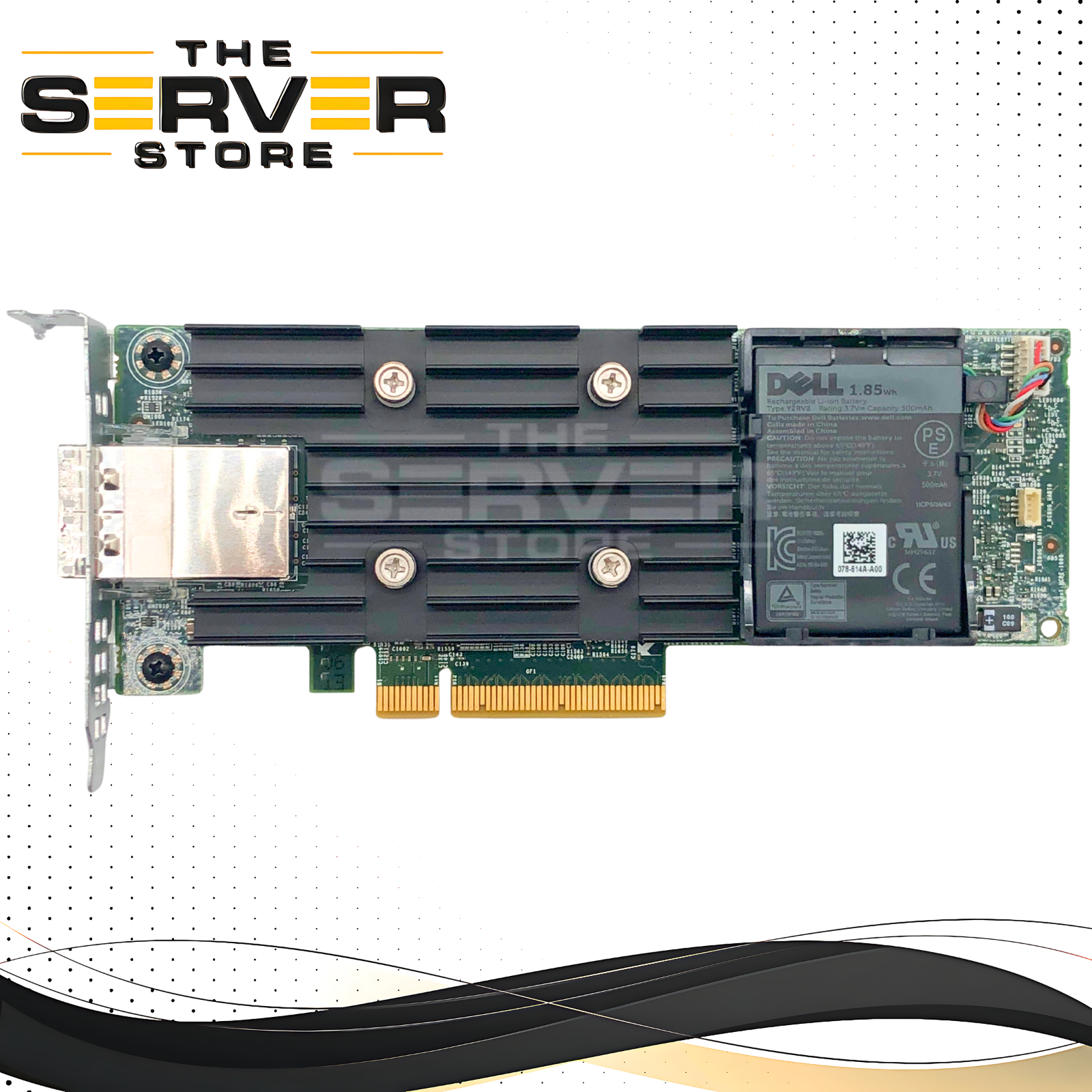 Dell PERC H840 12Gb/s SAS PCIe RAID Controller with Battery (Based on Avago 9400-8i). P/N: GD93V 0GD93V