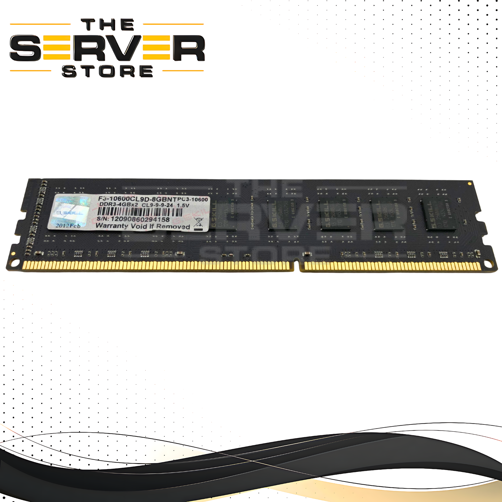 G.SKILL 4GB DDR3 1333MHz PC3-10600 CL9 Desktop Memory RAM F3-10600CL9D-8GBNT