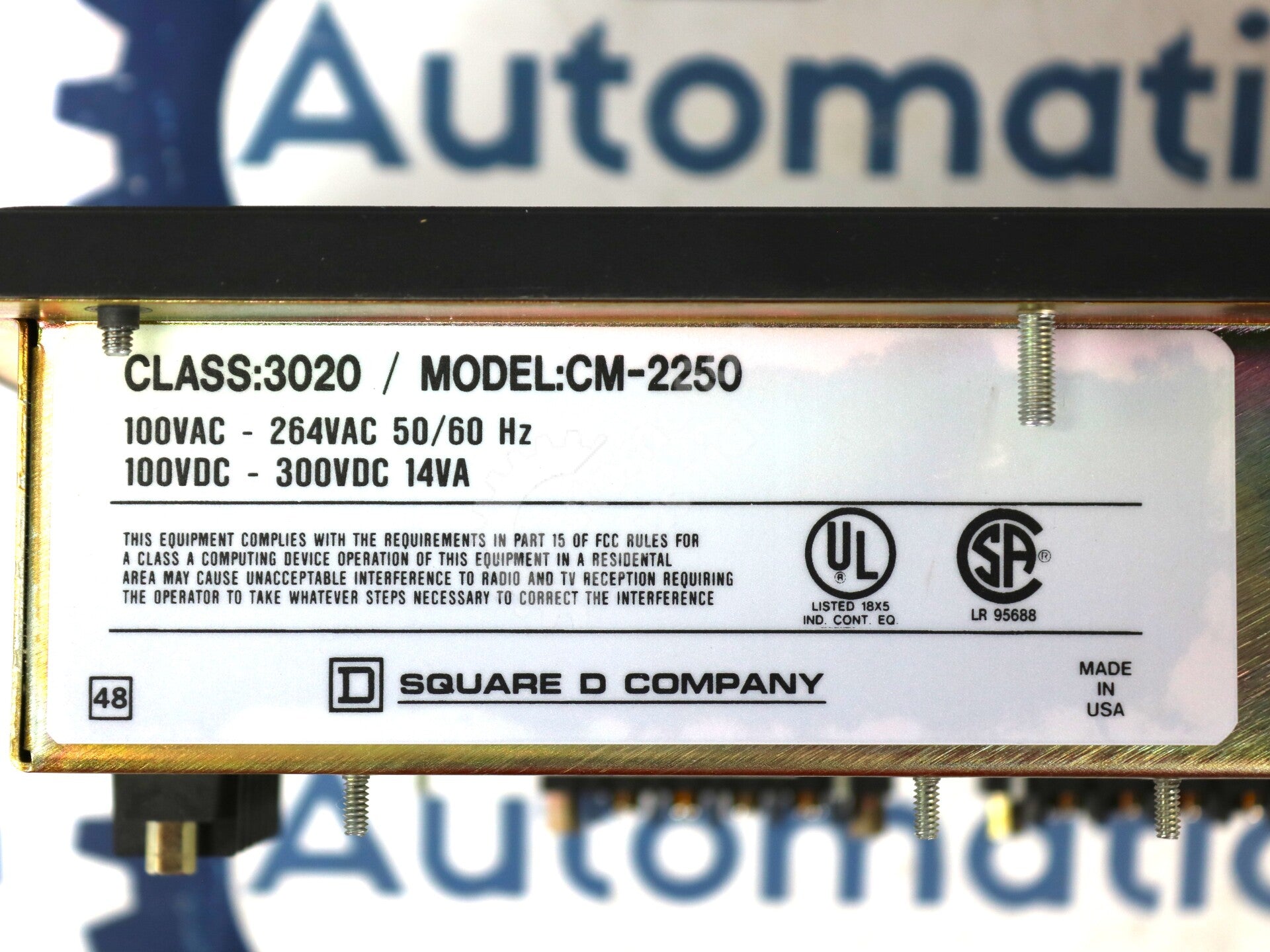 3020-CM-2250 By Square D CM-2250 Digital Circuit Monitor