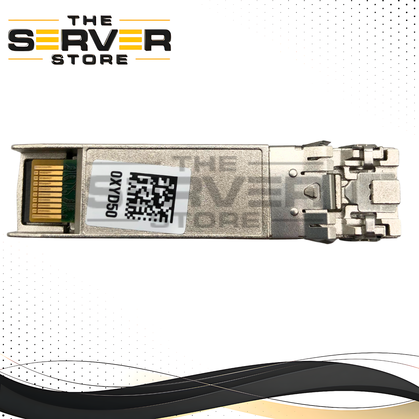 Dell 10G/1G Dual-Rate SFP+ Optical Transceiver Module (10GBASE-SR/1000BASE-SX) 850nm MMF. OEM by Intel/Avago. P/N: 00XYD50, 0XYD50, E65689-005, AFBR-709DMZ-IN3.