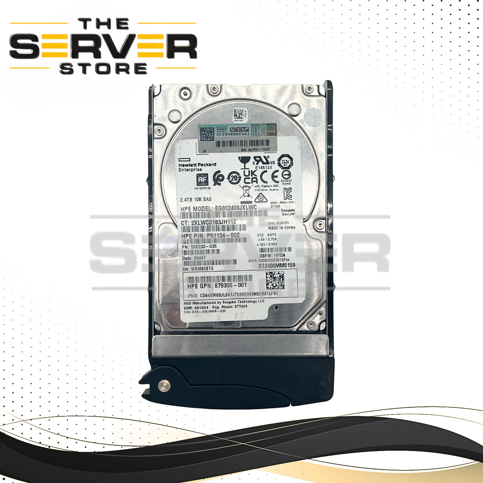 Seagate 2.4TB SAS 12G 10K 2.5" HDD Exos 10E2400 for Supermicro Server ST2400MM0159