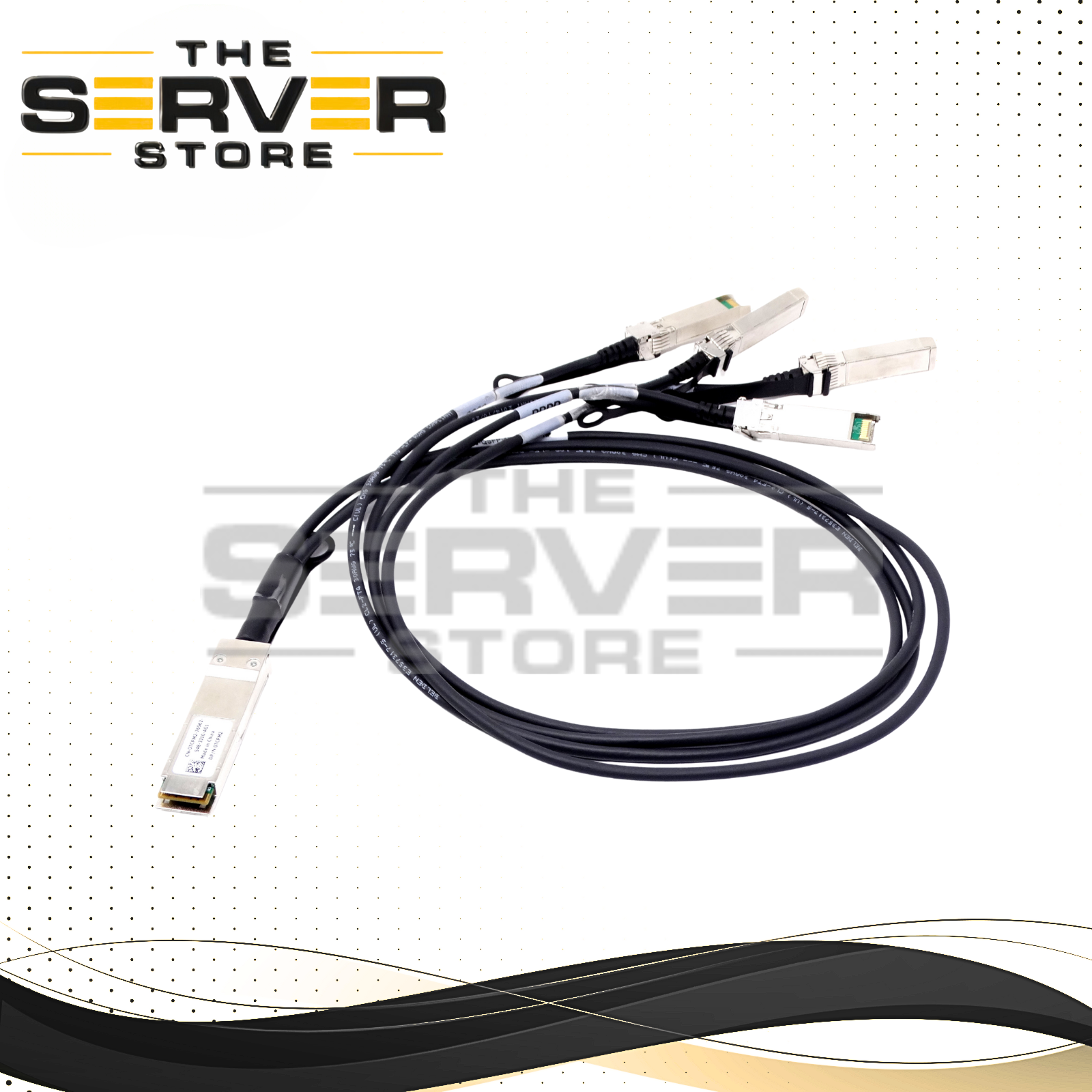 Dell 1M DAC-QSFP-4SFP-10G-1M 40GBase-CU QSFP+ to 4x SFP+ Cable 0TCPM2 TCPM2
