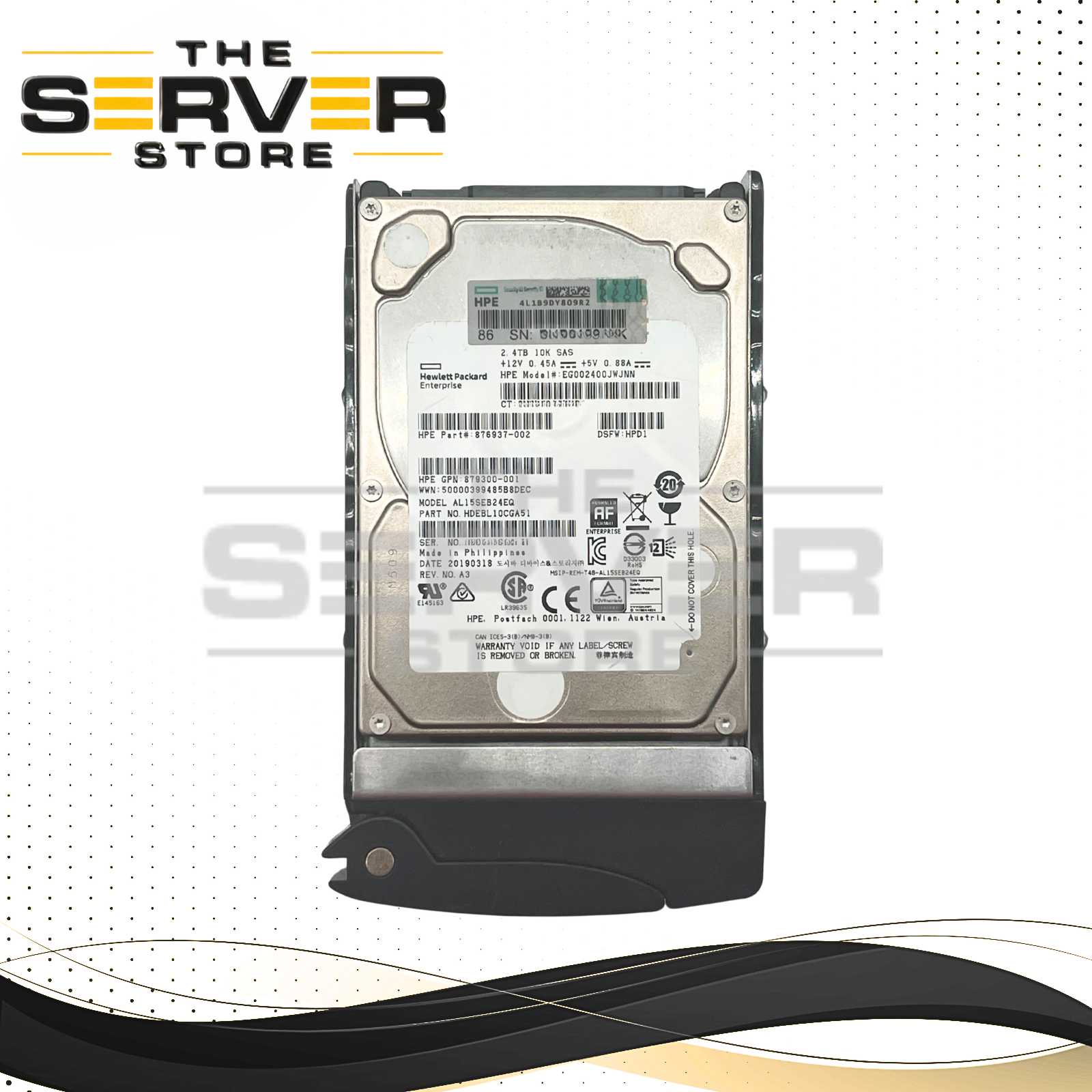 Toshiba 2.4TB SAS 12G 10K SFF 2.5" HDD with Supermicro Servers Tray AL15SEB24EQ
