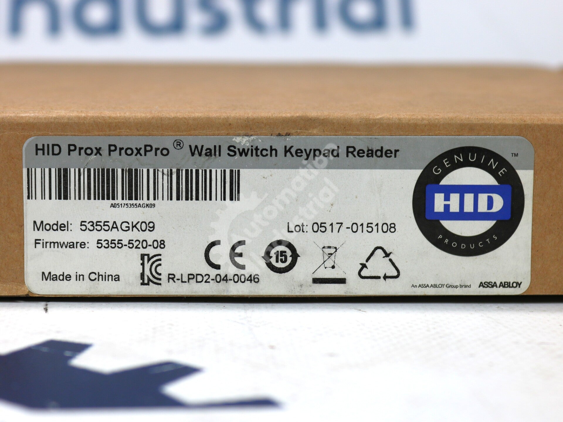 5355AGK09 By HID Global ProxPro Wall Switch Keypad and Card Reader