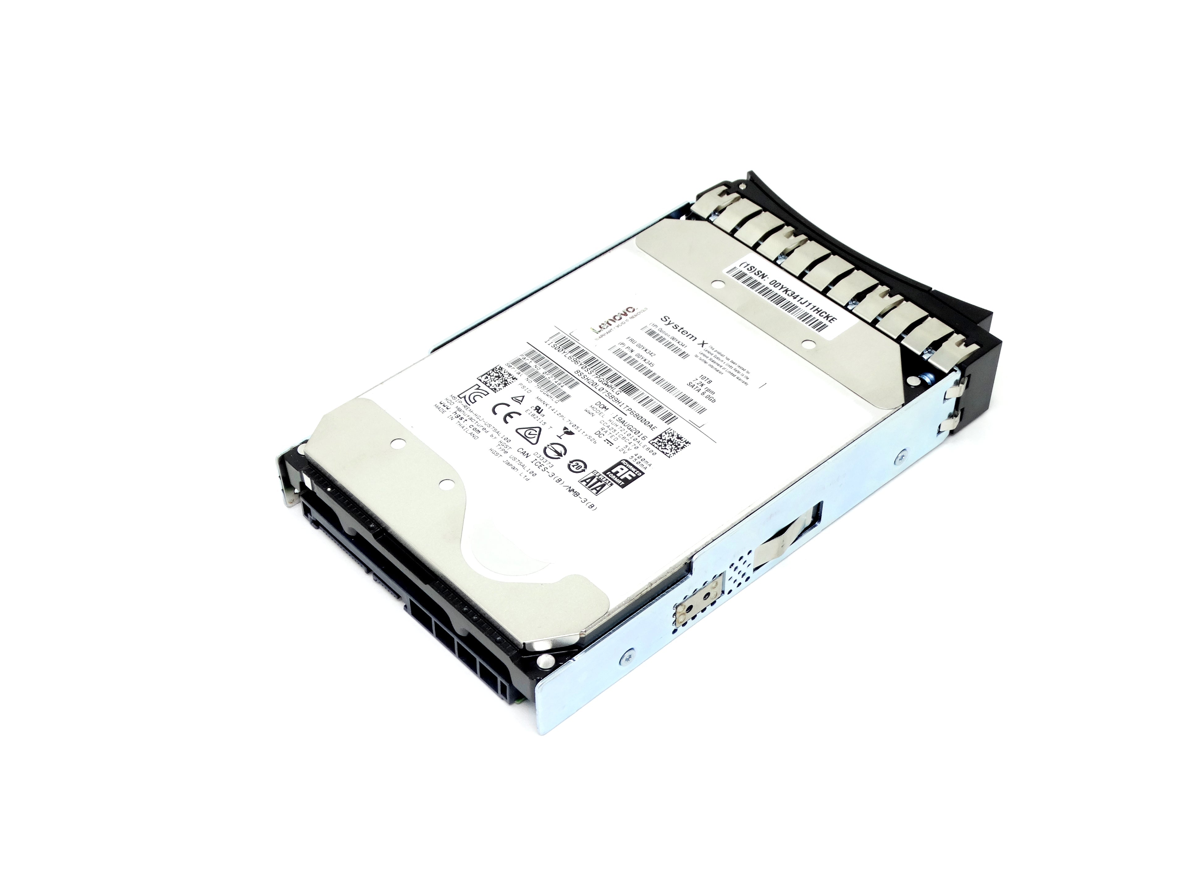 Lenovo 10TB 7.2K RPM 6Gbps SATA 3.5'' HDD W/Tray Grade A (00YK342)
