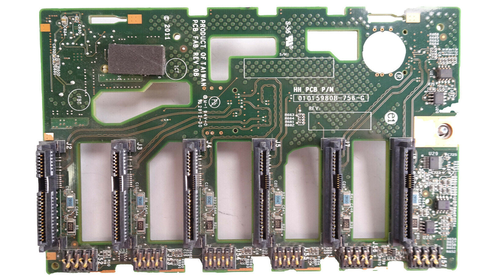 ML350 GEN8 BACKPLANE BOARD // 638929-001 // 667278-001 // 638929-00A 886370655 Placa