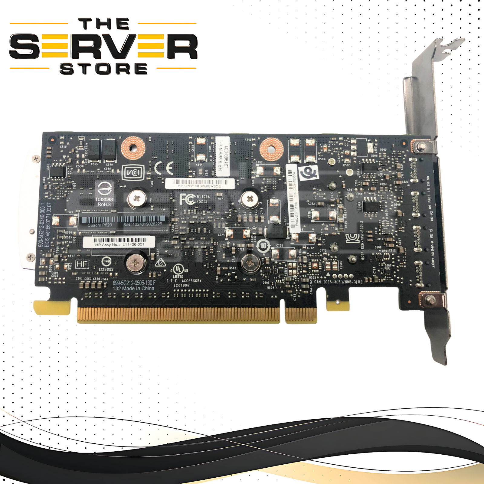 HP NVIDIA Quadro P620 2GB GDDR5 4x Mini-DP High Profile GPU 900-5G212-0340-000