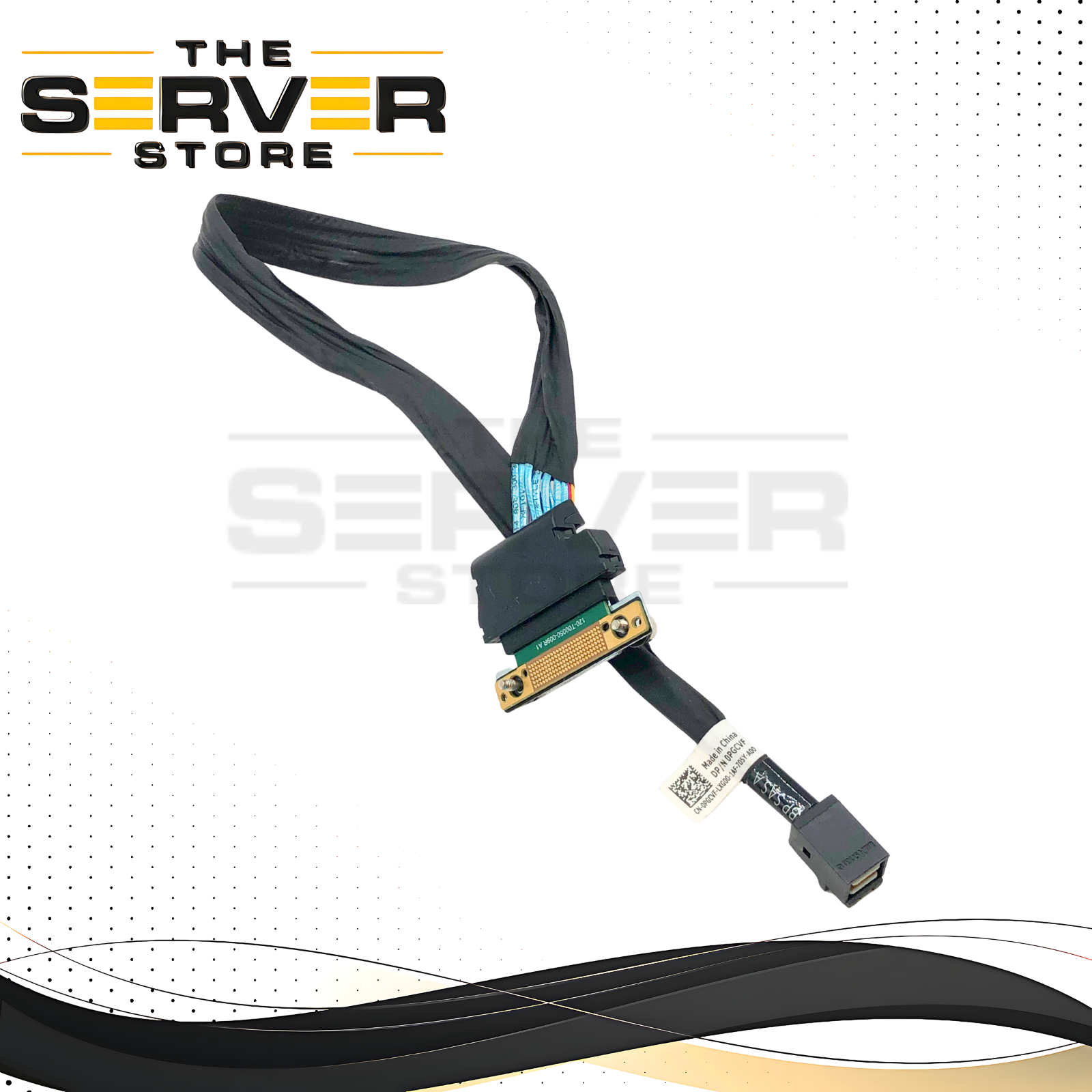 Dell PowerEdge R640 / R740 / R6415 / R7415 Mini-SAS HD (to H730/H740 RAID) to 4-Bay (4B) HDD Backplane Cable. P/N: PGCVF, 0PGCVF.