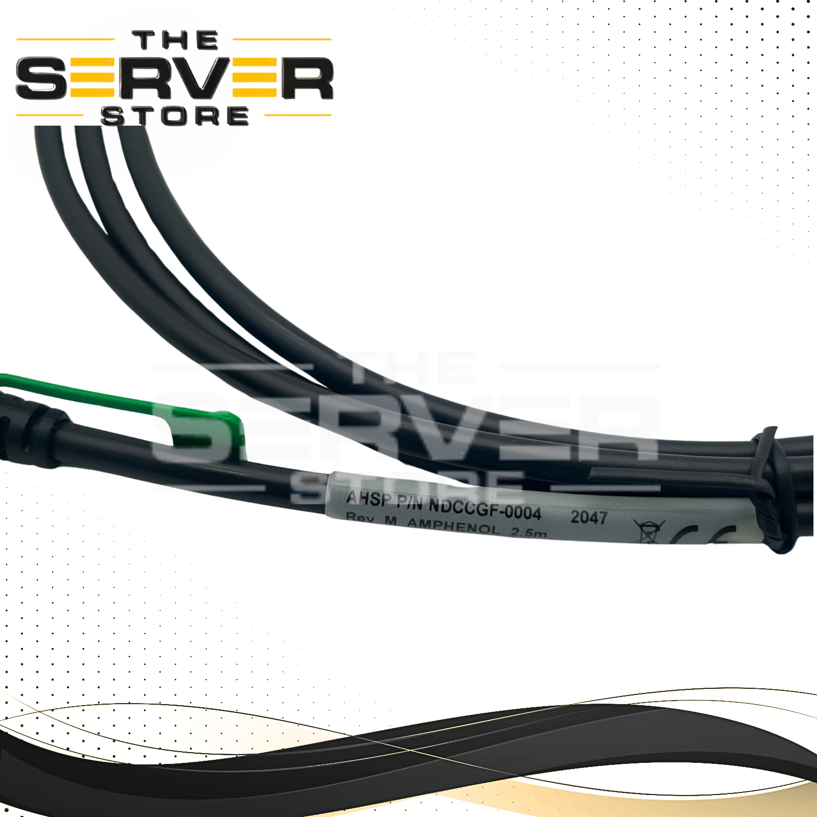 (LOT OF 2) Amphenol SFP+28Gb 2.5m(8.2ft) Passive Assembly Cable NDCCGF-0004