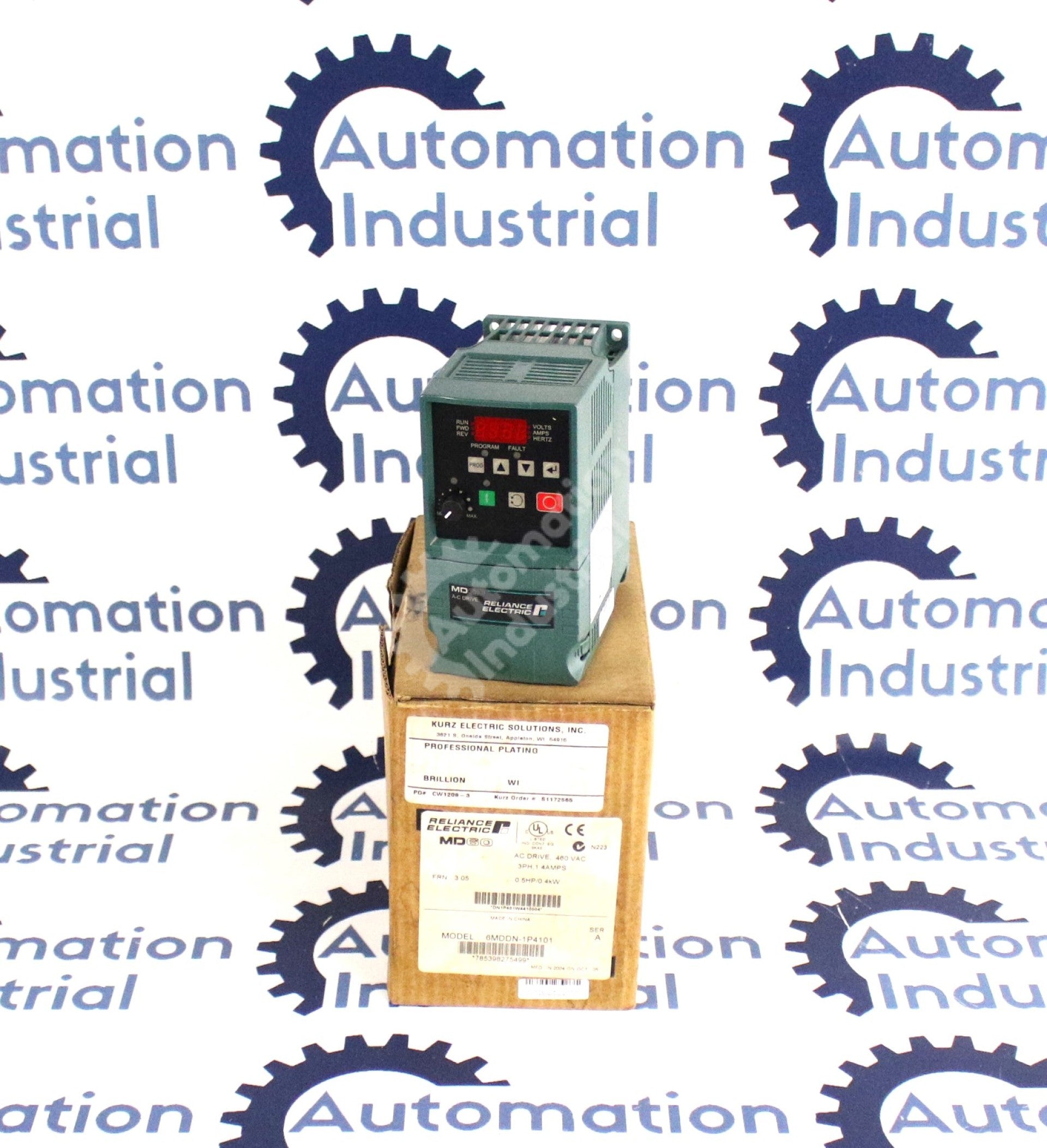6MDDN-1P4101 by Reliance Electric .5HP AC Drive MD60 New Surplus Factory Package
