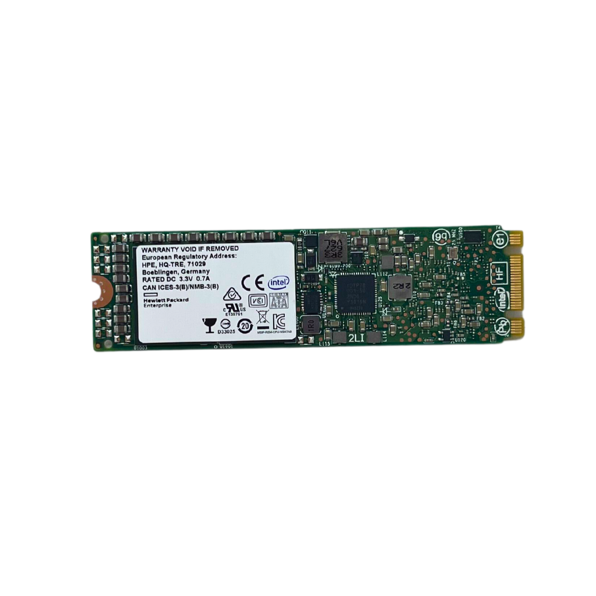 HPE 120GB SATA 6G 2280 M.2 SSD Intel DC S3500 Series SSDSCKHB120G4P 777259-002