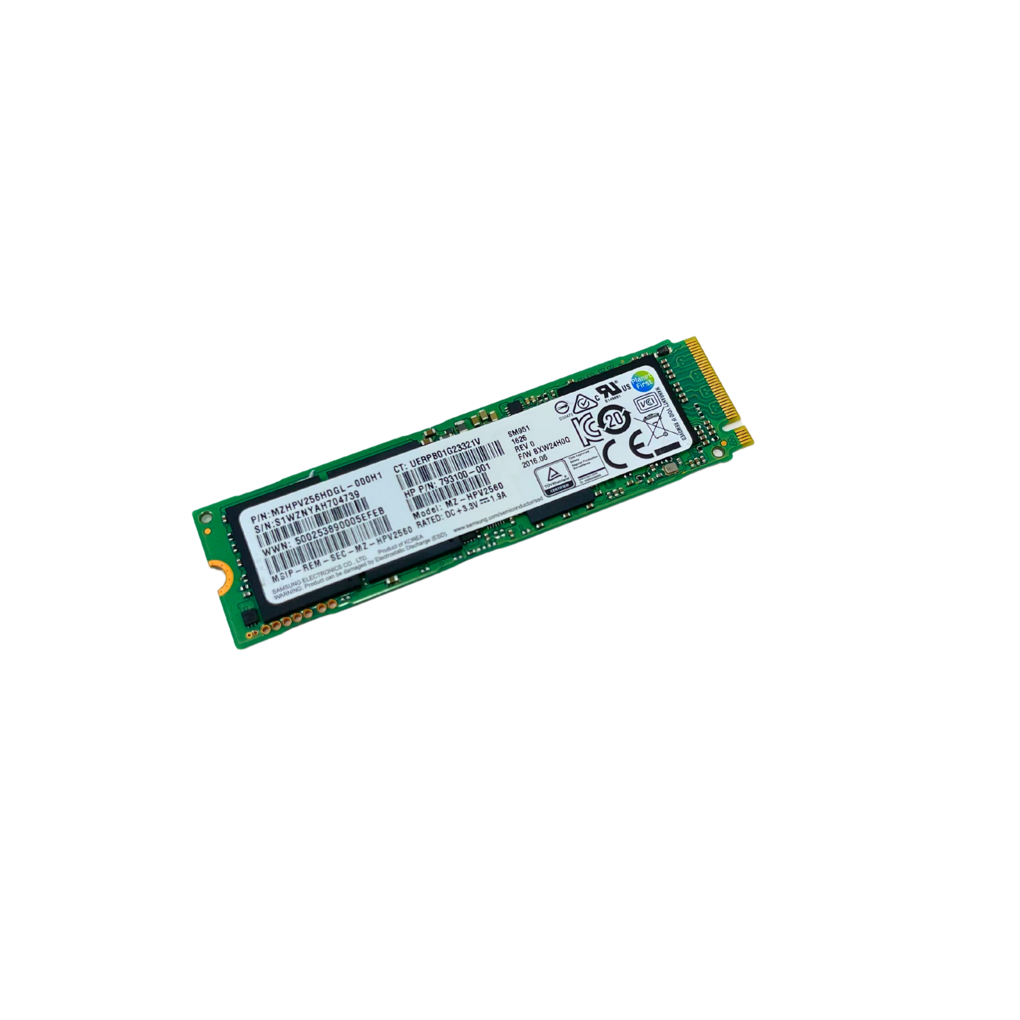 HP Samsung 256GB M.2 MLC PCI-e SSD Solid State Drive(MZHPV256HDGL-000H1)