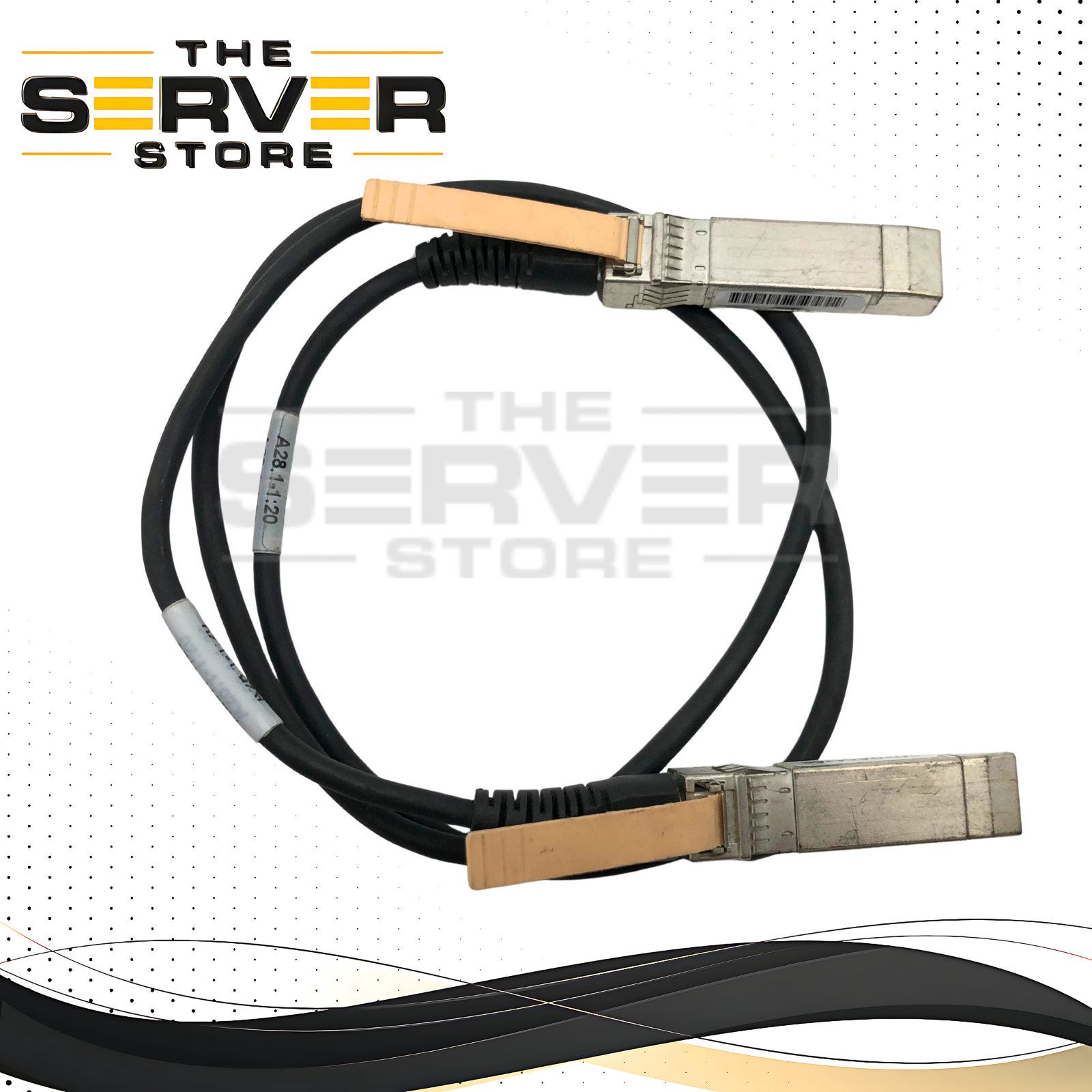 Cisco 1 Meter (3.3ft) 10GBASE-CU SFP+ to SFP+ Passive Direct Attach Copper (DAC) Twinax Cable. P/N: SFP-H10GB-CU1M.