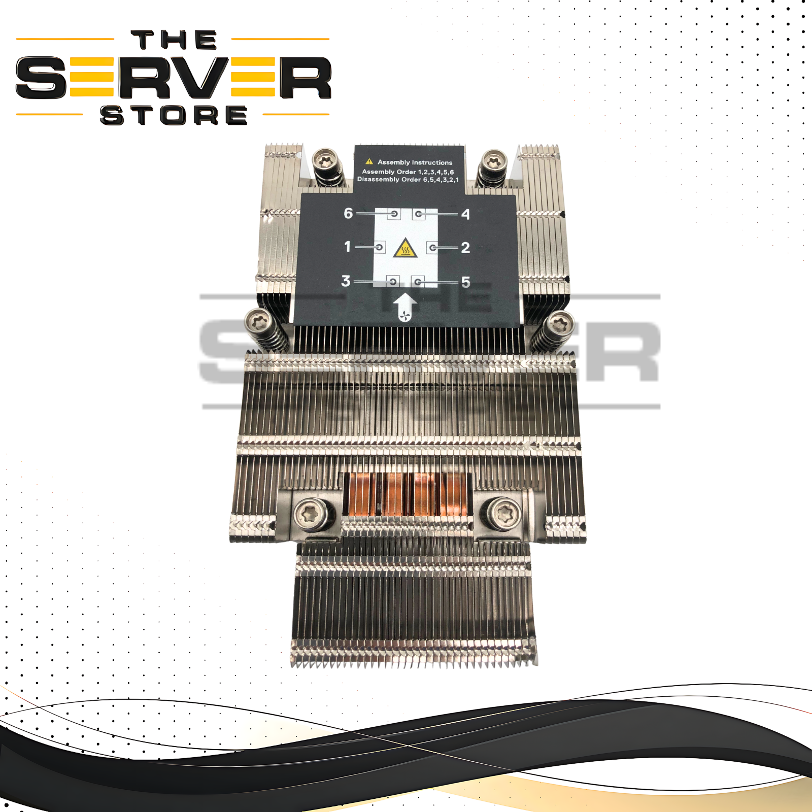 Dell PowerEdge R7625 1U High Performance CPU Heatsink Assembly 02K16D 2K16D