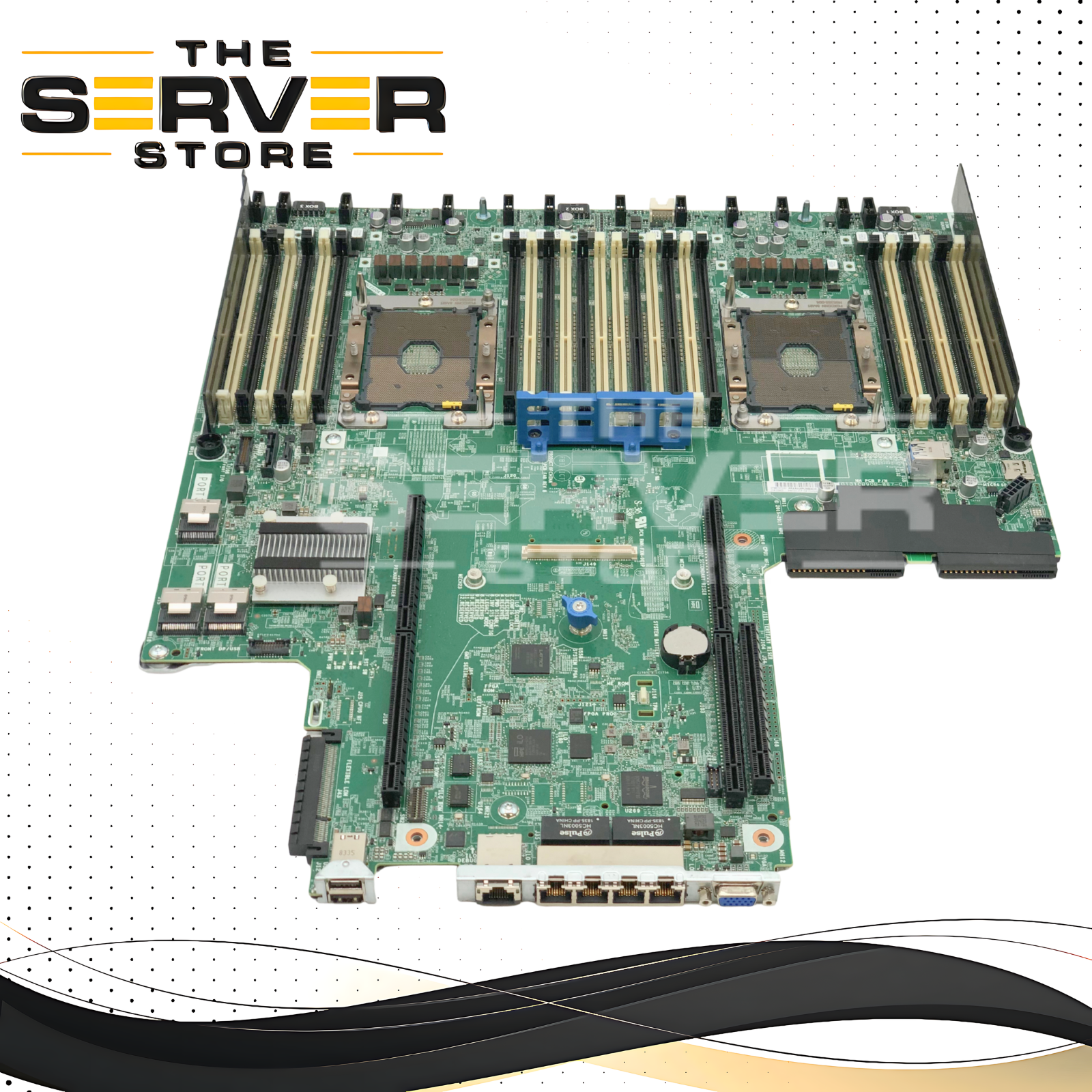 HPE ProLiant DL380 Gen10 System Board, Dual LGA3647 CPU Sockets,, 24x DDR4 DIMM Slots, iLO 5 Integrated Management, 2U Rack Server. P/N: 875073-001.