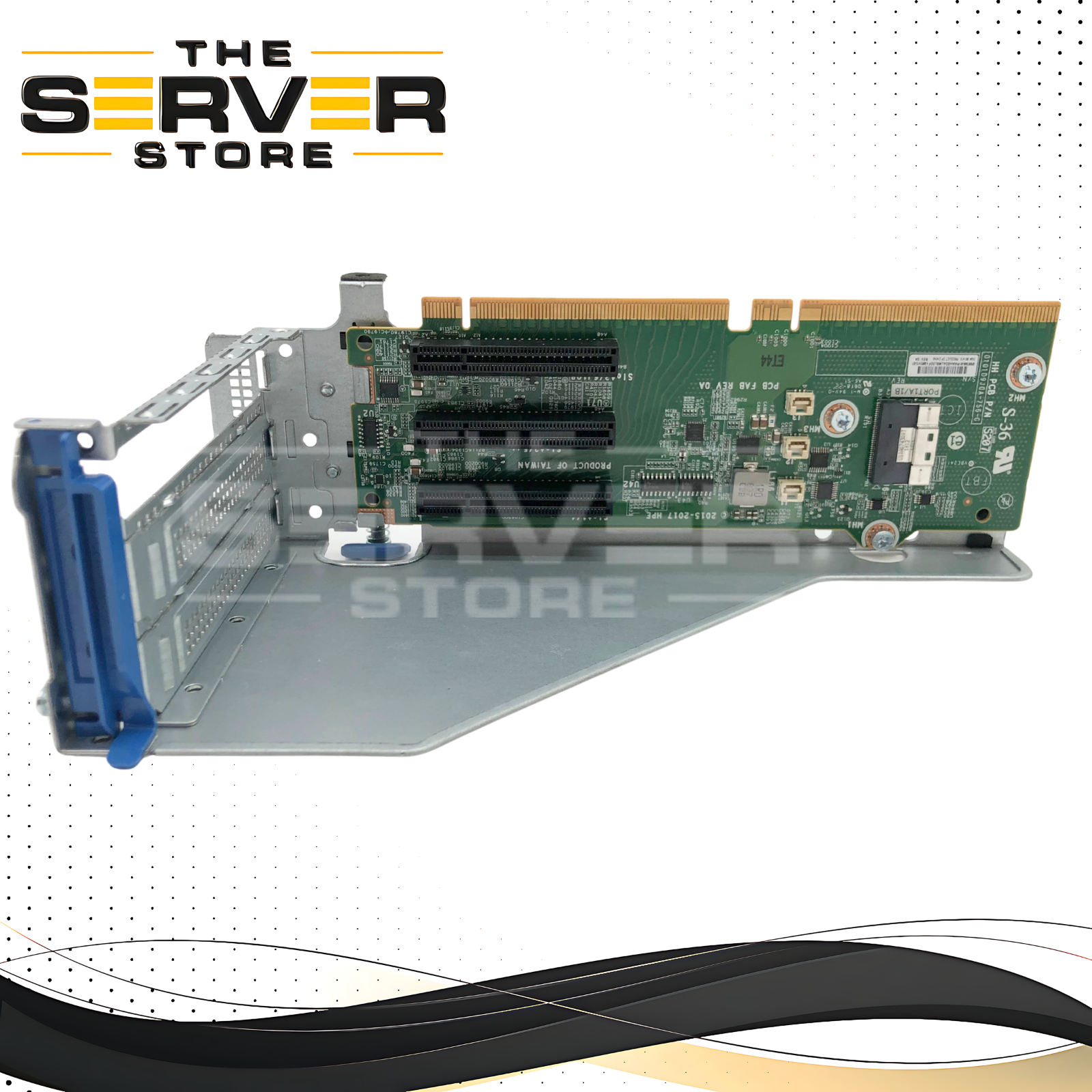 HPE ProLiant DL380 / DL560 Gen10 PCI-E 3.0 x8 / x1 Slim SAS Riser Board with Metal Cage. P/N: 875086-001.