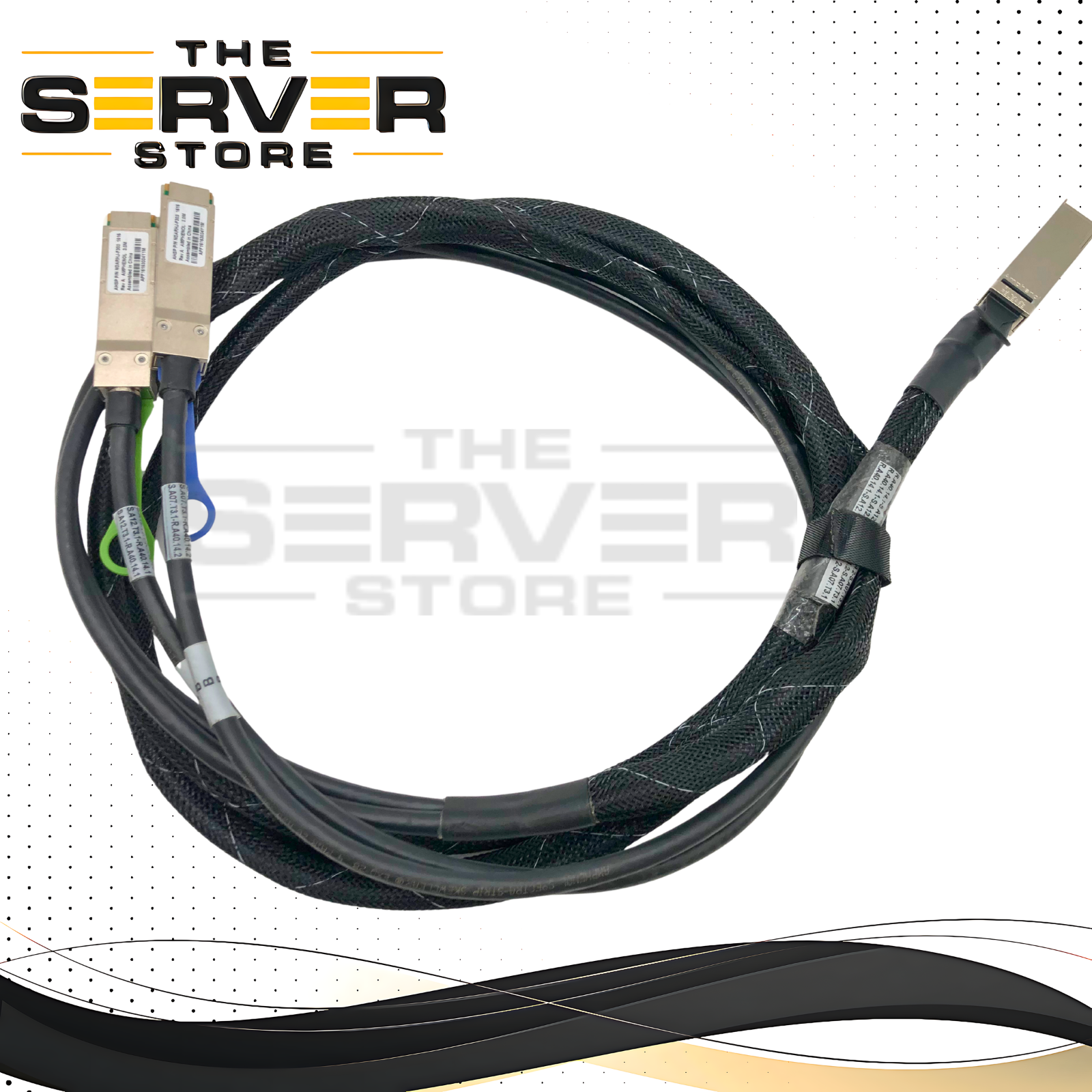 Amphenol 3M 100G QSFP28 to 2x 50G QSFP28 Passive DAC Breakout Cable NDARHJ-F303