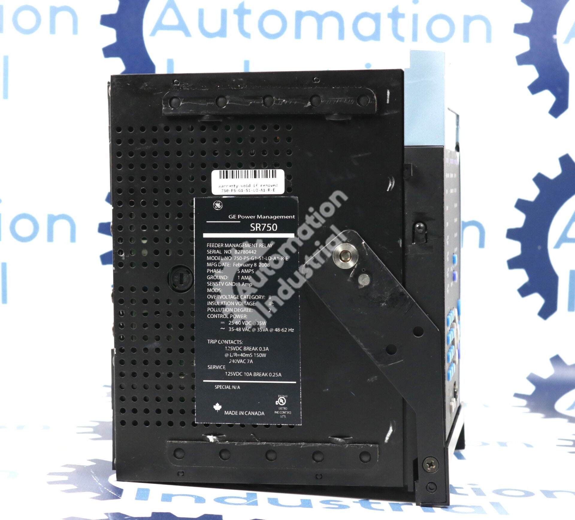 750-P5-G1-S1-LO-A1-R-E By GE Multilin Feeder Management Relay