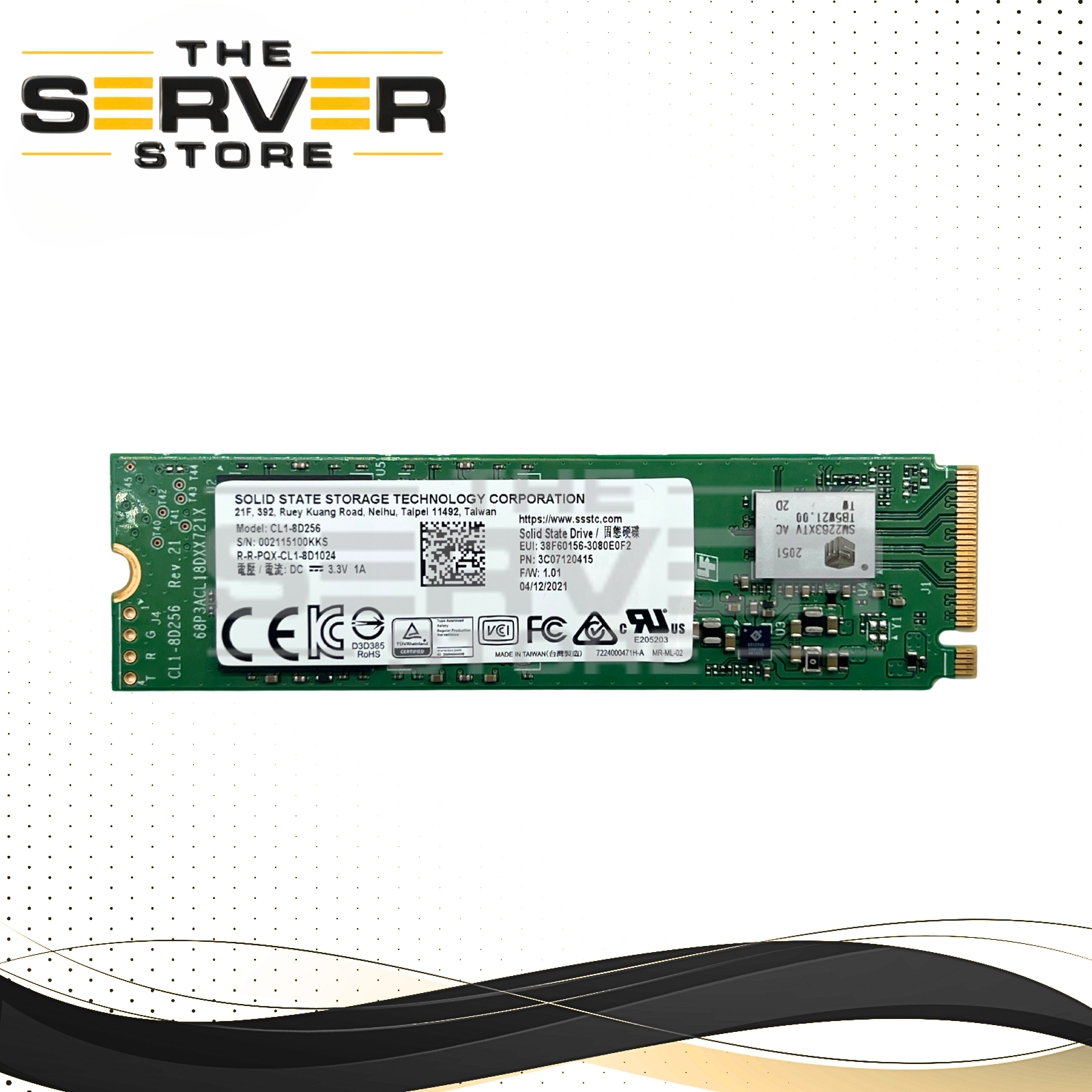 LiteOn 256GB NVMe 2280 M.2 PCIe Gen 3.0 x4 SSD SSSTC 3C0712041 CL1-8D256