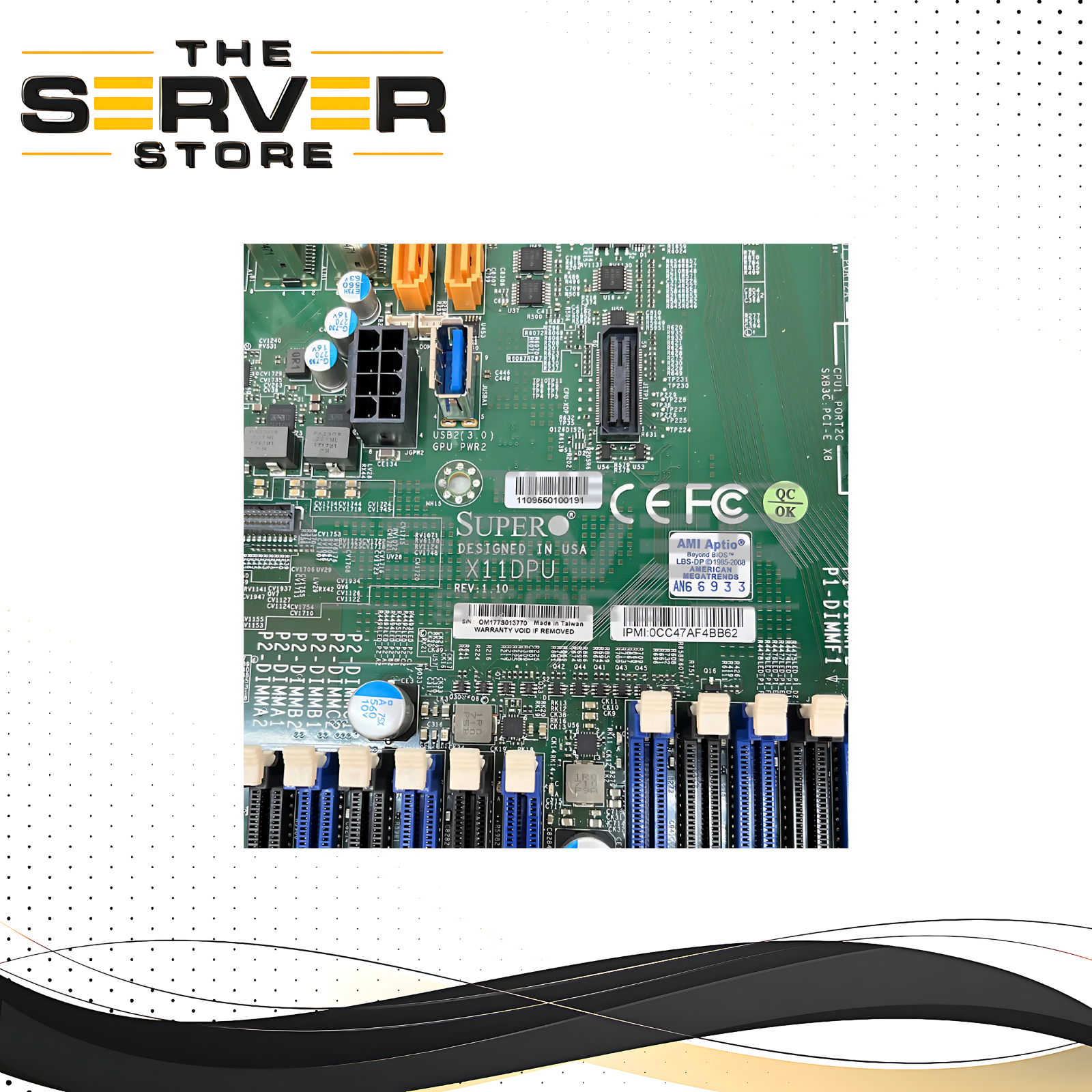 Supermicro Dual Socket (P) FCLGA3647 DDR4 C621 Motherboard SYS-1029U X11DPU