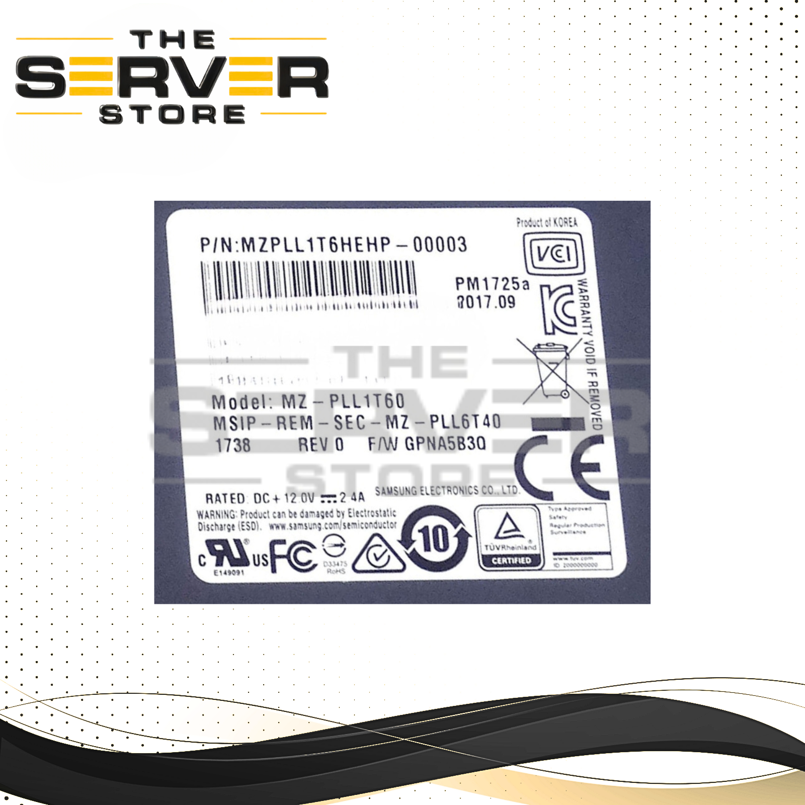 Samsung 1 .6TB NVMe x8 HHHL PCIe 3.0 SSD PM1725a MZ-PLL1T60 MZPLL1T6HEHP-00003