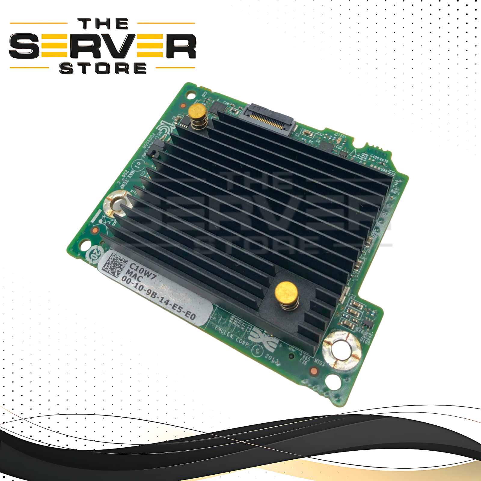 Dell Emulex Dual-Port 10GbE SFP+ Blade Network Daughter Card (BNDC) for PowerEdge M-Series Servers. P/N: C10W7, 0C10W7.