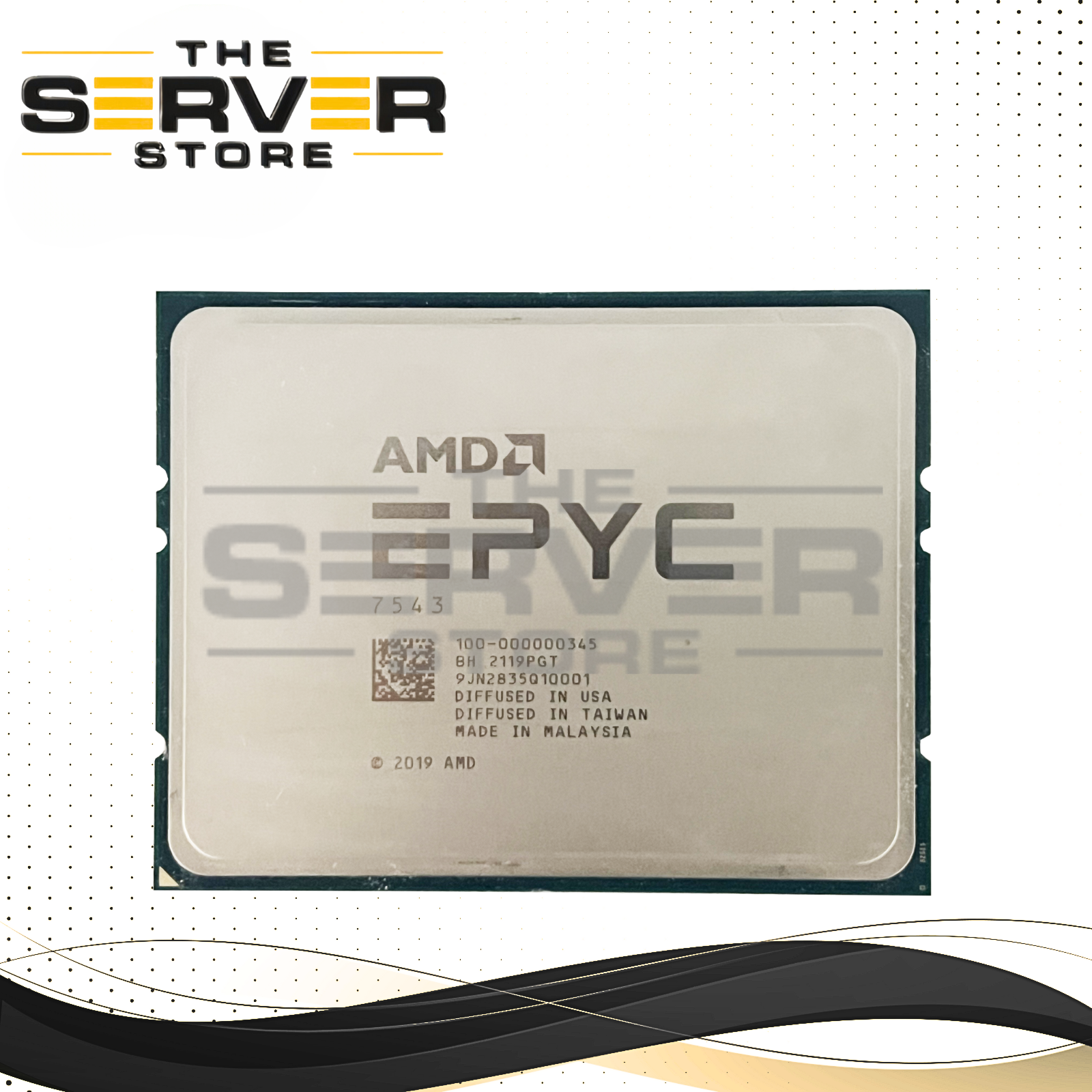 (Dell Locked) AMD EPYC 7543 2.80GHz 32C 256MB 225W Socket SP3 CPU 100-000000345