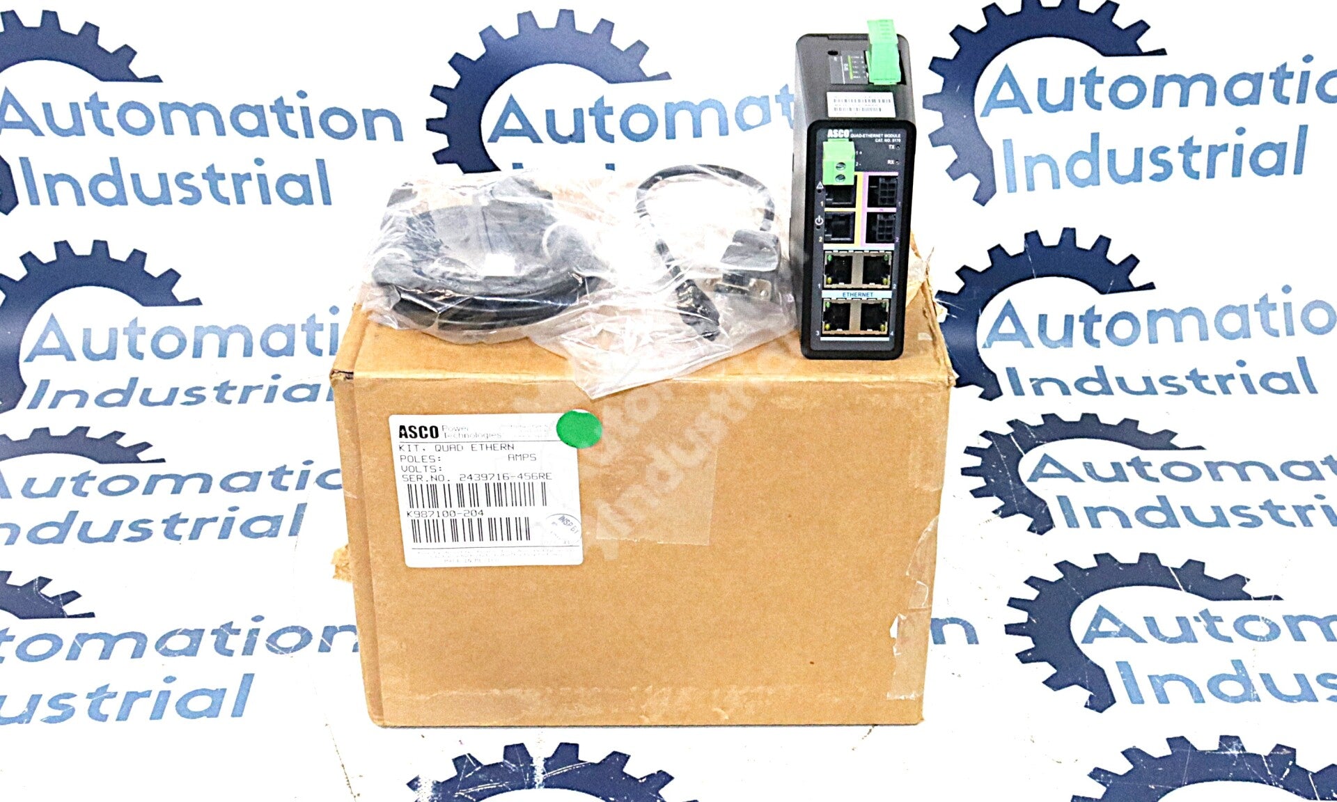 987100-204 By ASCO Power Technologies Transfer Switch Quad-Ethernet Module NSFP