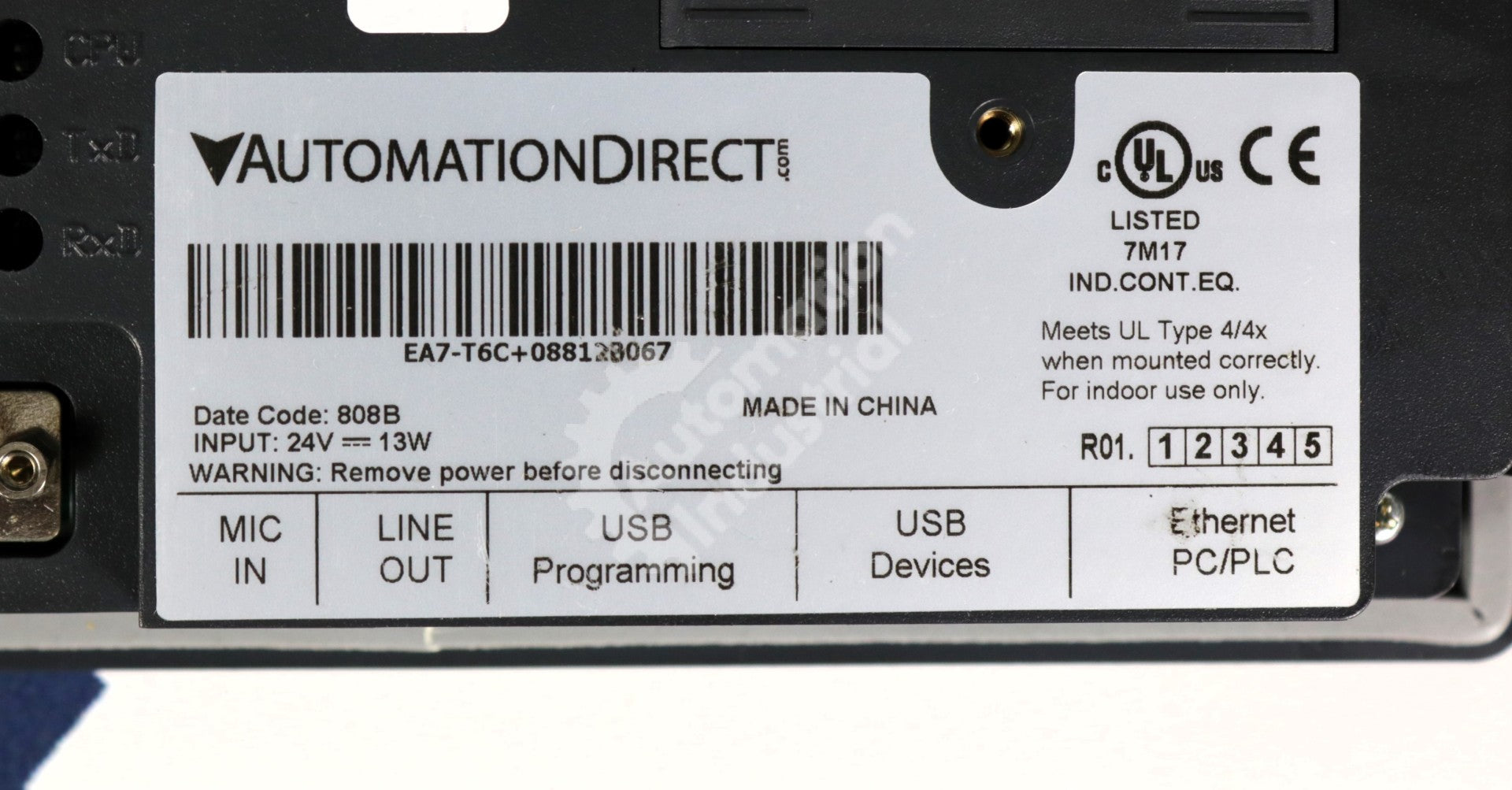 EA7-T6C by Automation Direct C-more 6 IN Touch Screen HMI EA7 Series