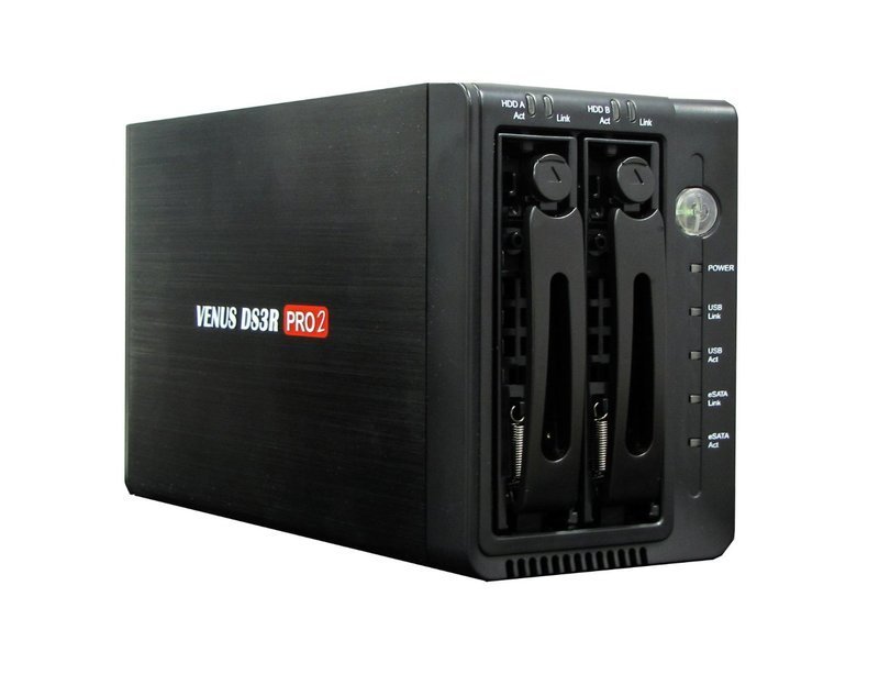 AMS Venus DS3R PRO2 DS-DS3RPRO2 SATA TO ESATA+USB 3.0 RAID 1, 0 AND JBOD enclosure