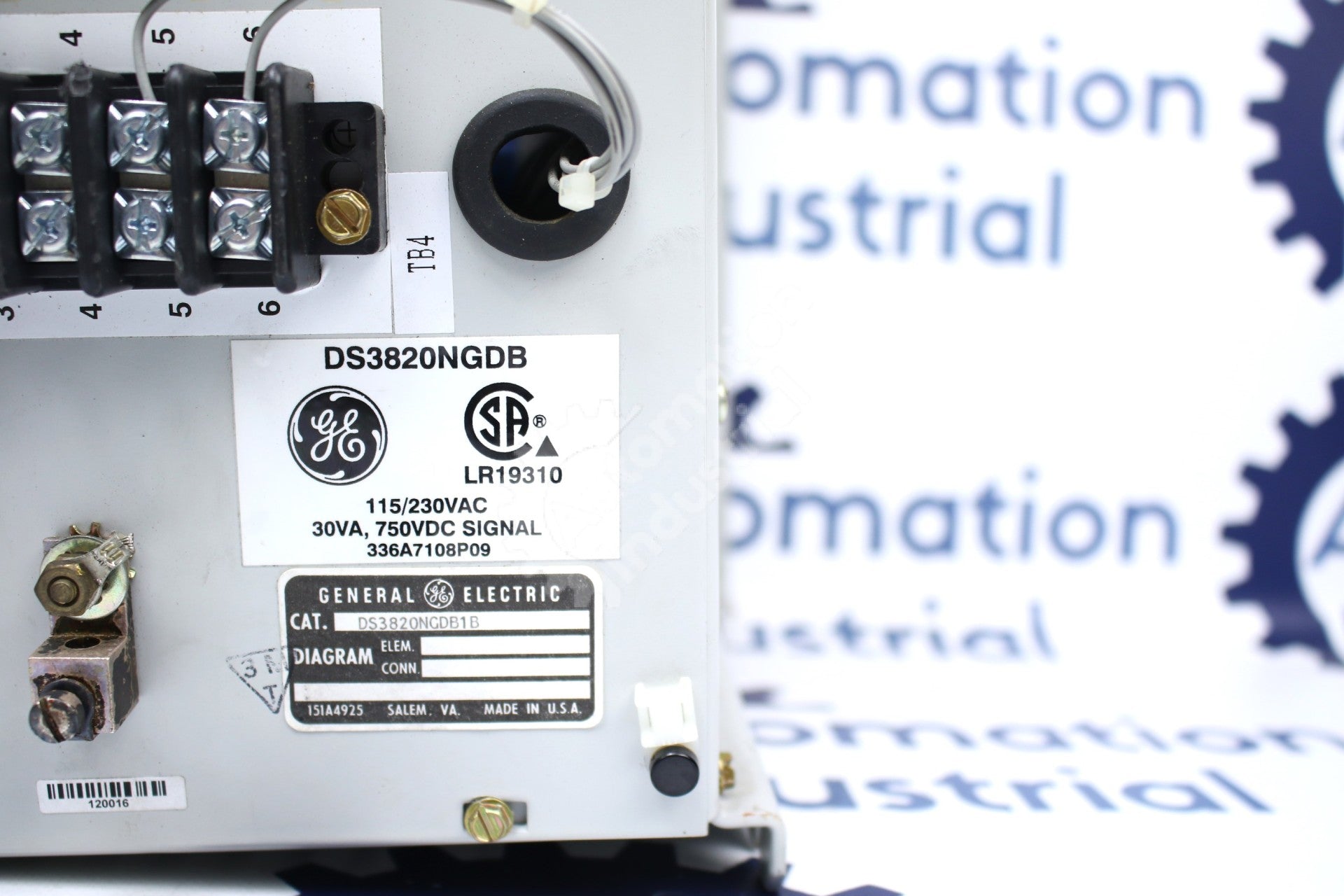 DS3820NGDB1B by GE General Electric DS3820NGDB Field Ground Fault Detector