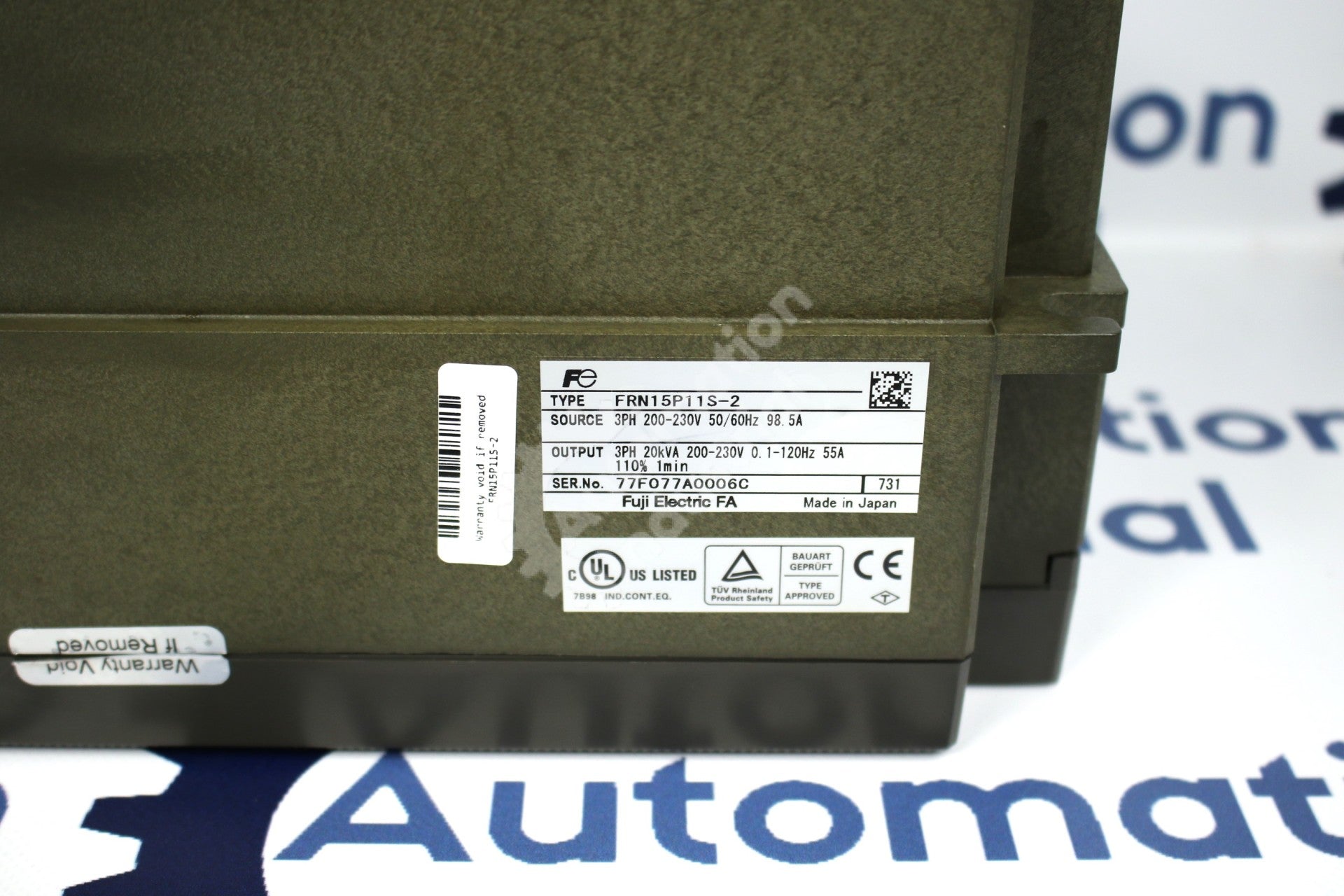 General Electric GE Fuji FRN15P11S-2 3Ph Drive