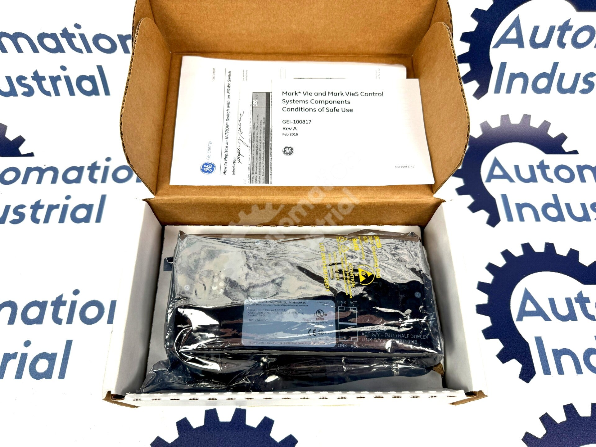 IS420ESWBH3A by GE IS420ESWBH3AE IONet Switch New Surplus Factory Package