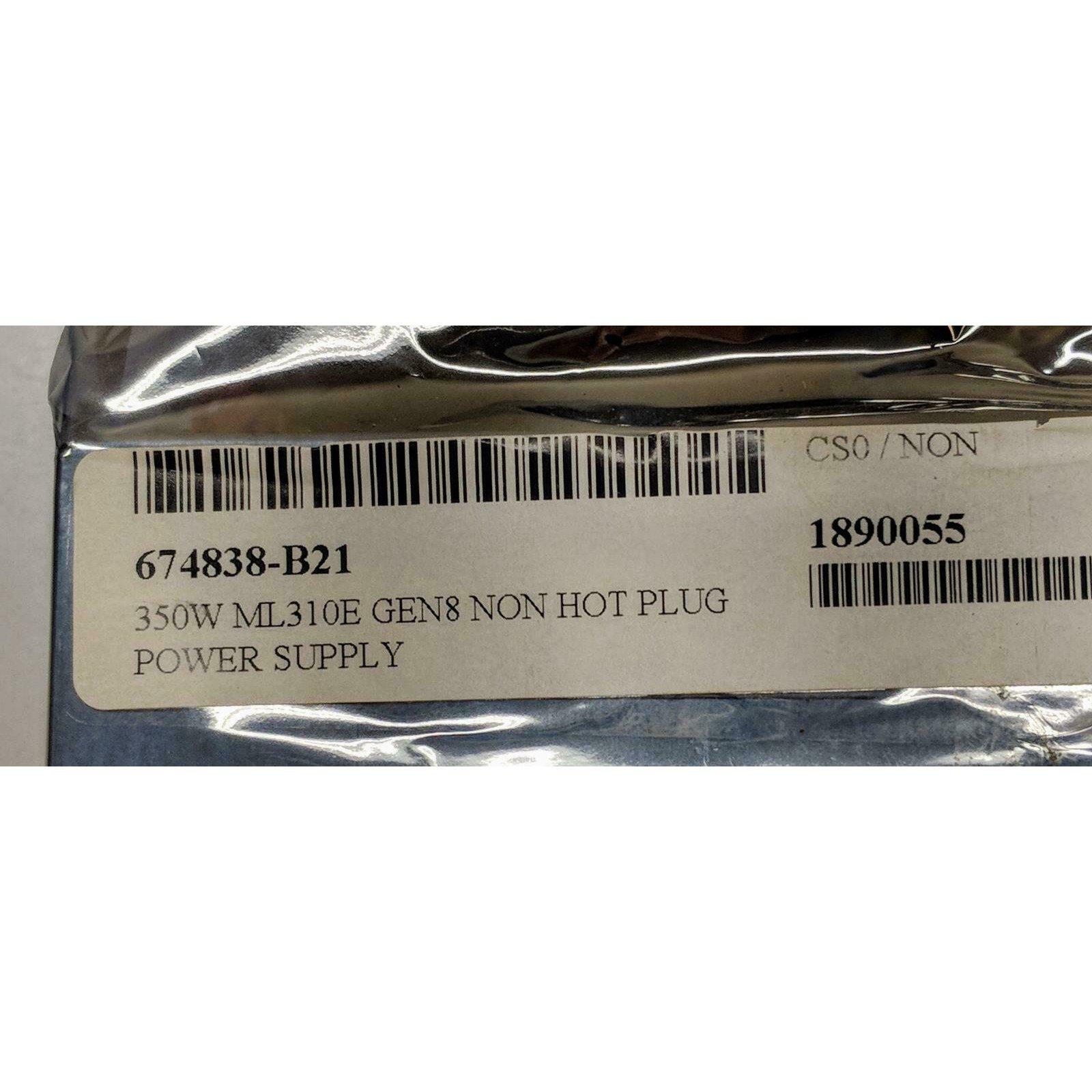 HP 350W Integrated Power Supply 674838-b21 686761-001 ML310E Gen8 5711045664052-FoxTI