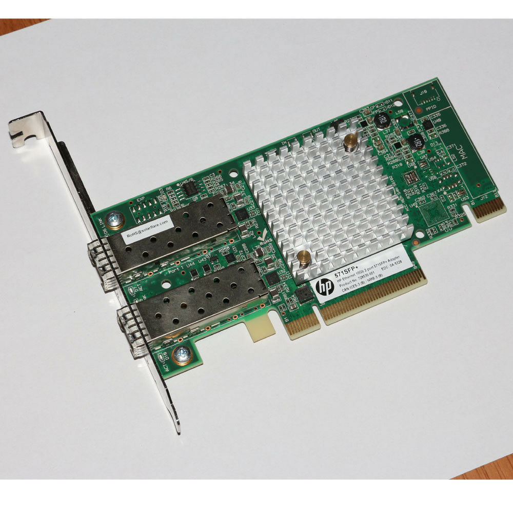 728987-B21 733385-001 728530-001 Tarjeta adaptadora Ethernet 10GB 2 puertos 571SFP+