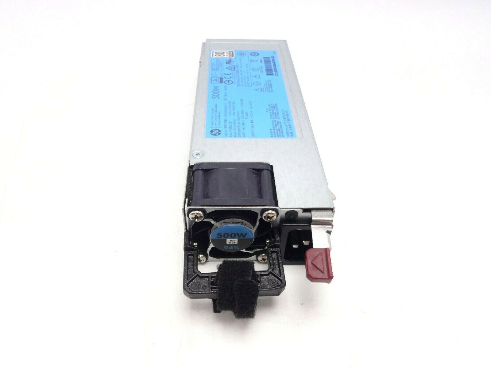 754377-001 Fuente de alimentación de platino de ranura flexible de 500 W - 720478-B21, 723594-001