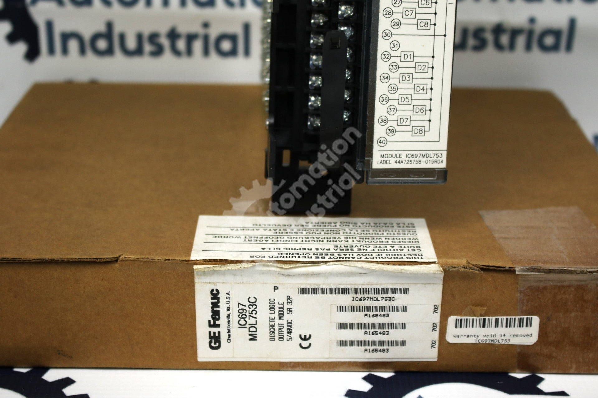 GE Fanuc IC697MDL753 IC697MDL753C Output Module New Surplus Factory Package