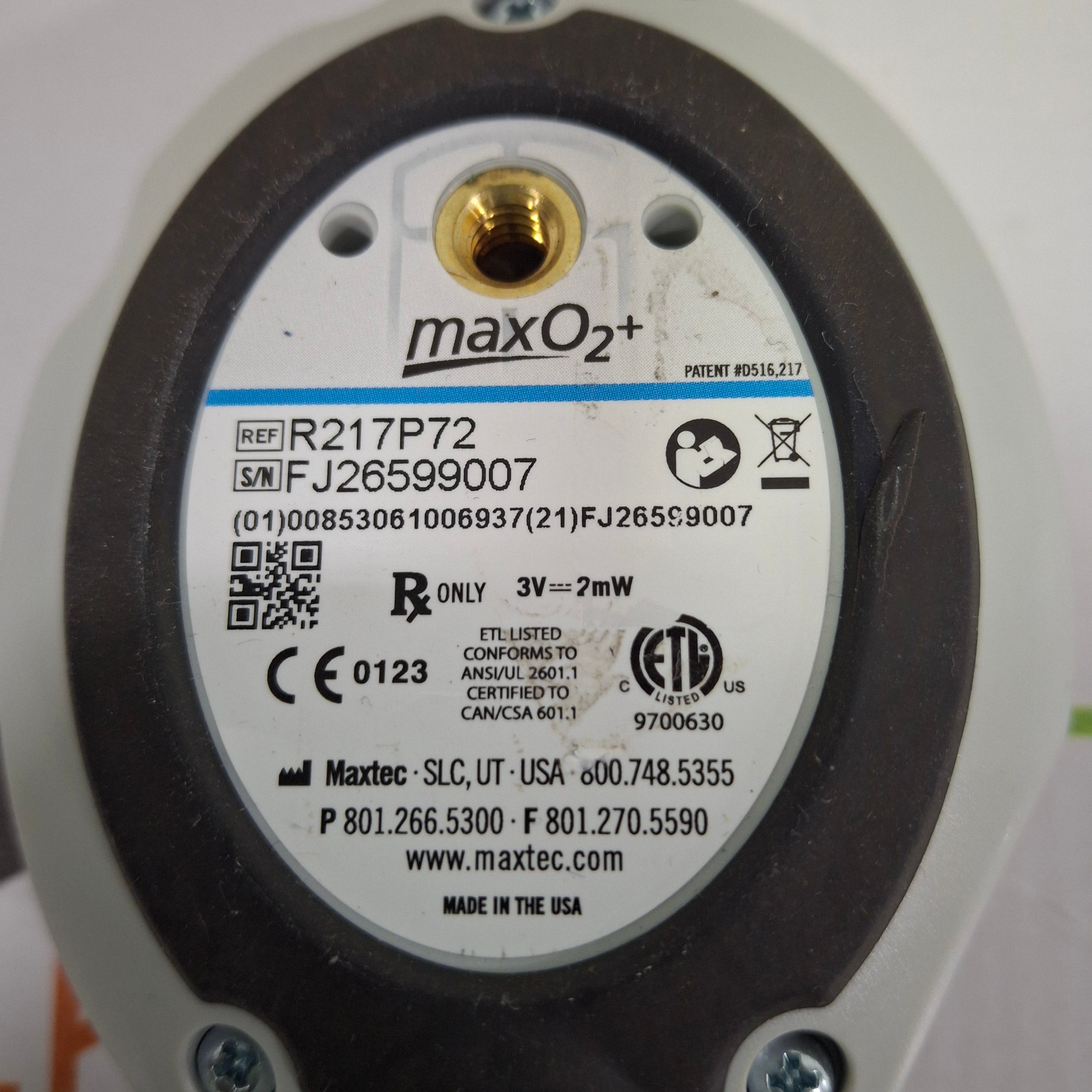 Maxtec, Inc. MaxO2+ Oxygen Monitor