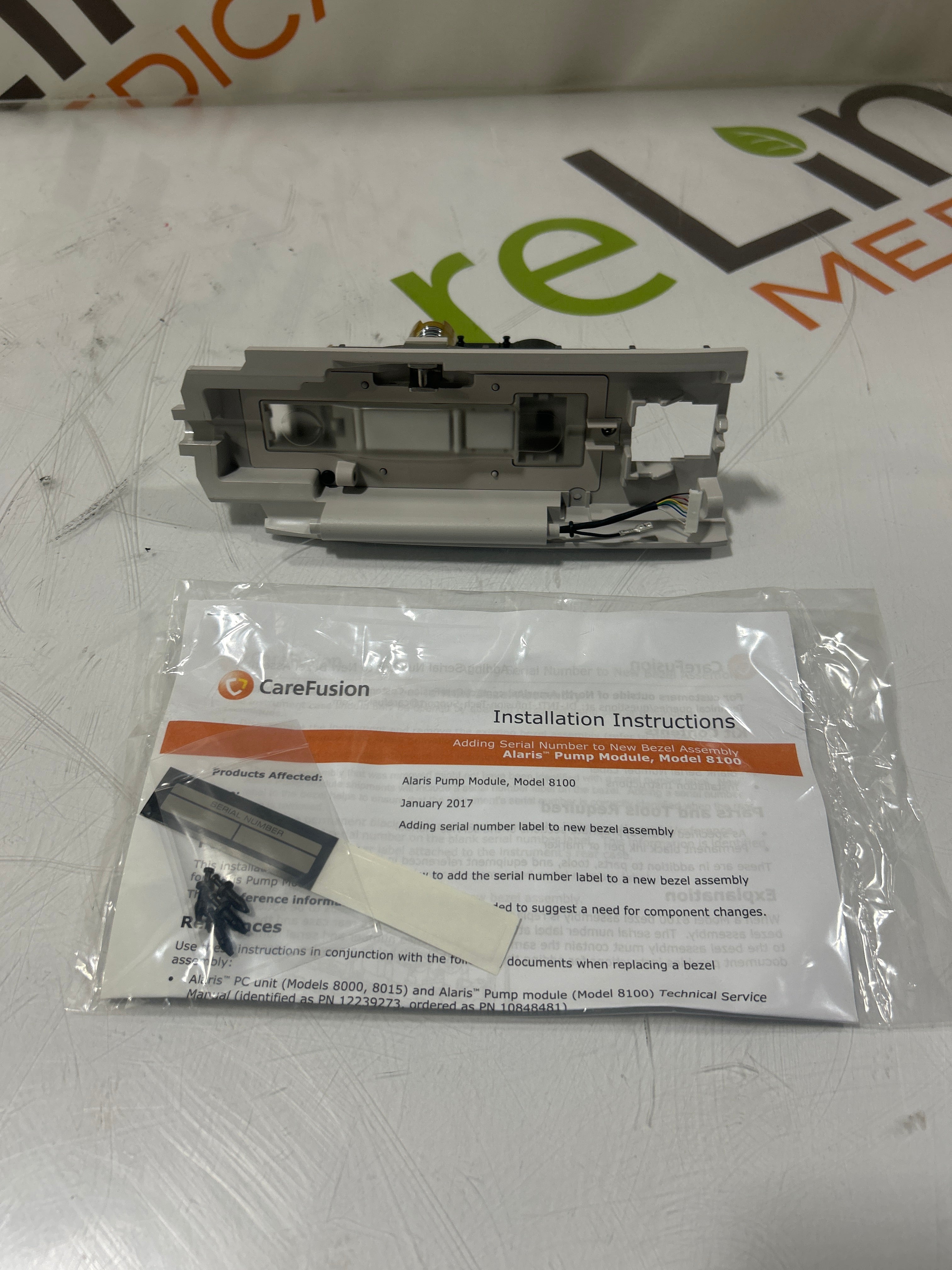 CareFusion Alaris 8100 Infusion Pump Module Bezel Assembly Kit